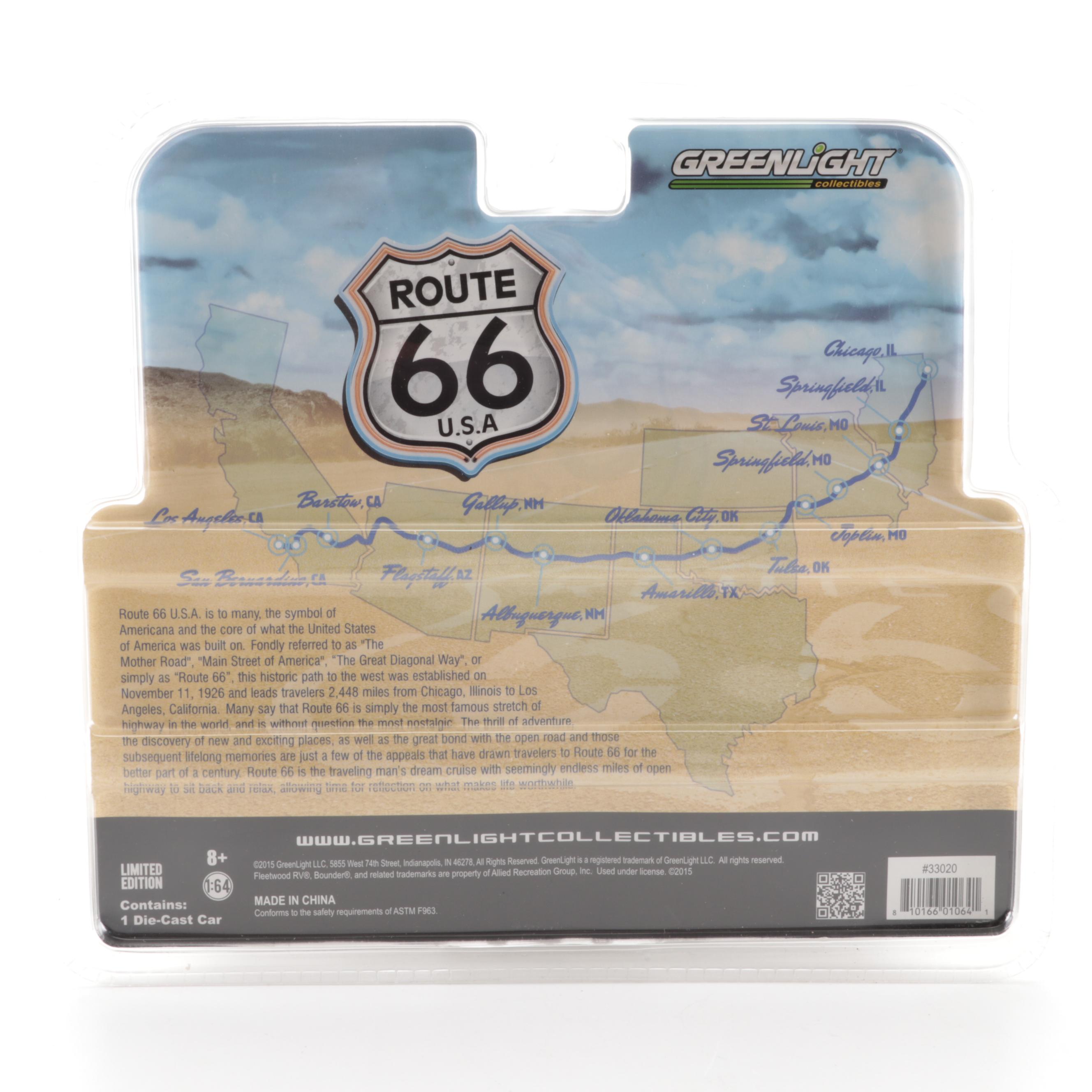 Greenlight Route 66 Fleetwood Bounder RV Diecast Models