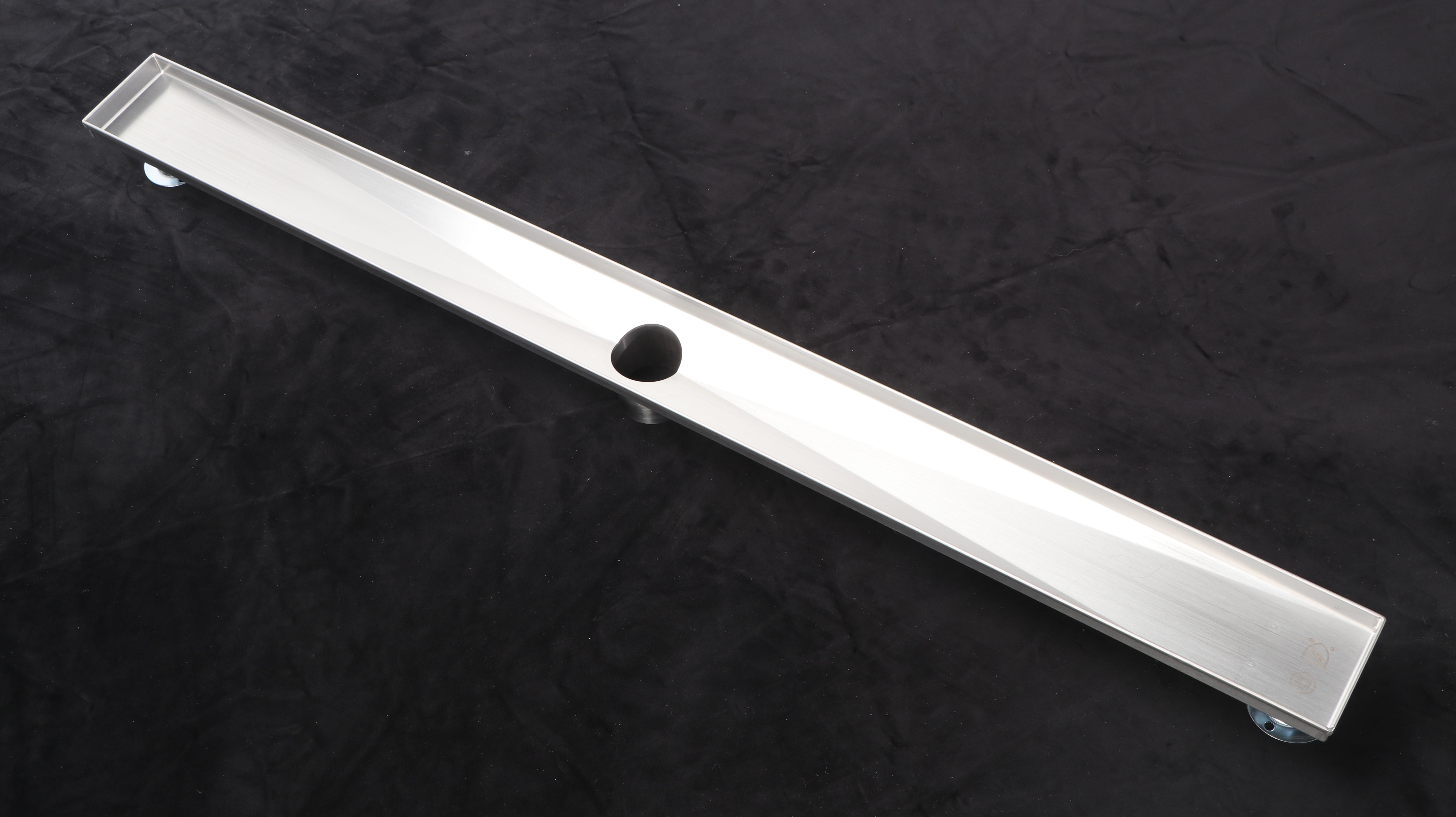 40" Linear Shower Drain in Brushed Stainless Steel