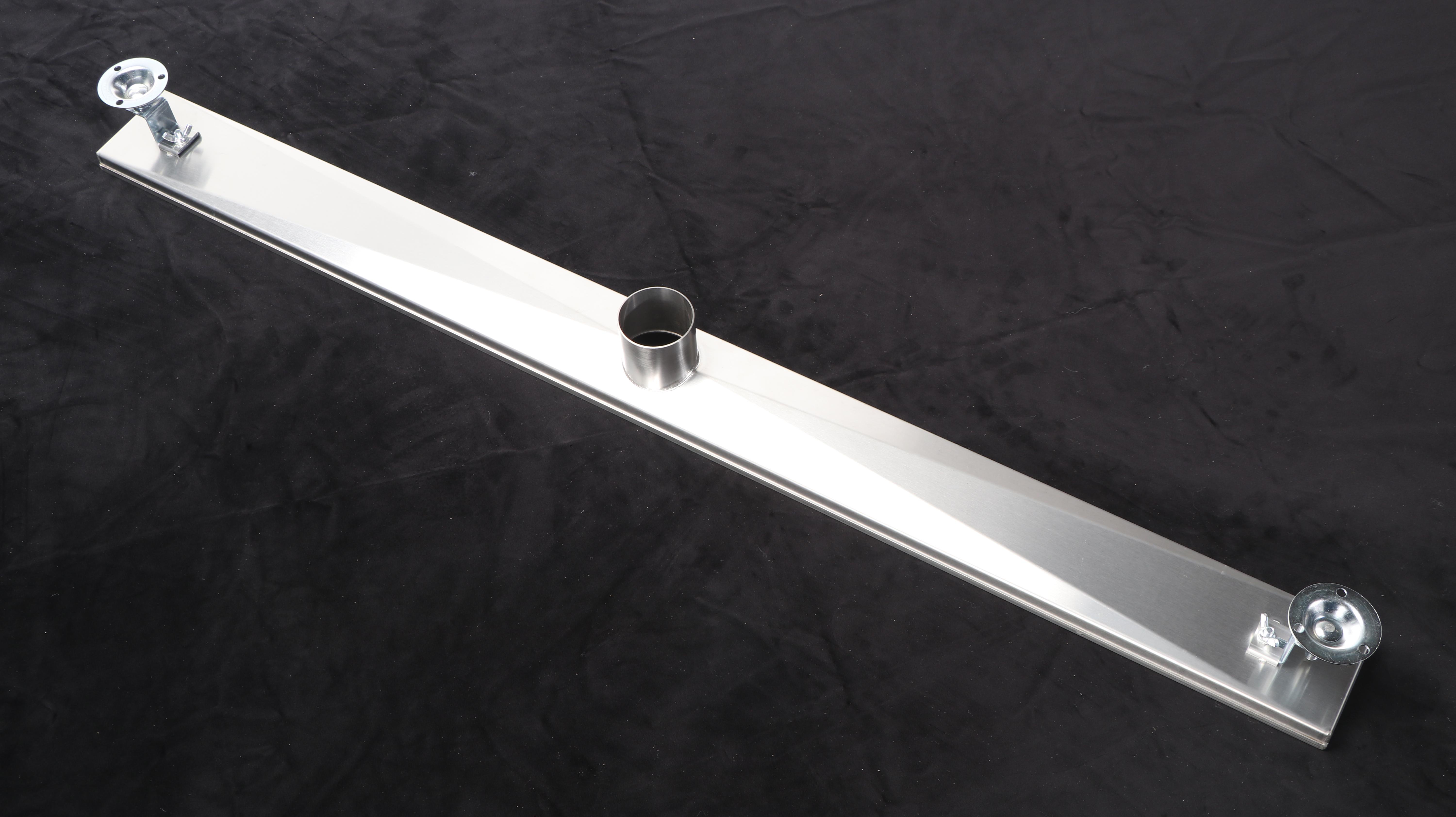 40" Linear Shower Drain in Brushed Stainless Steel