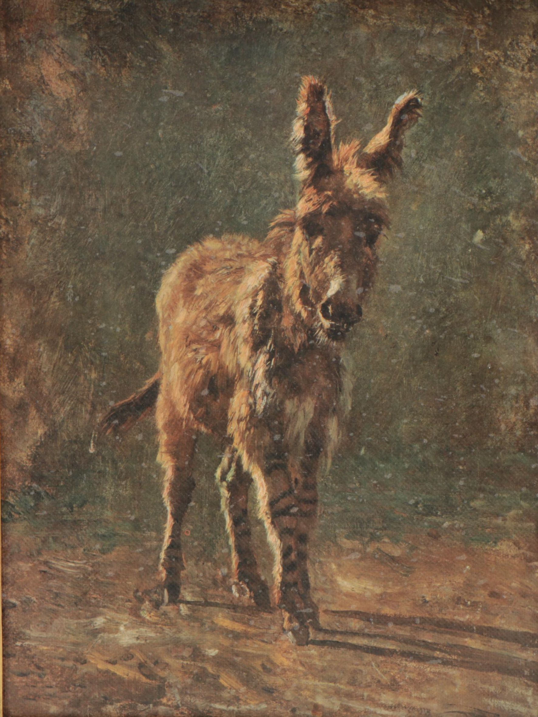 Collotype After Filippo Palizzi "Asinello in Cammino"