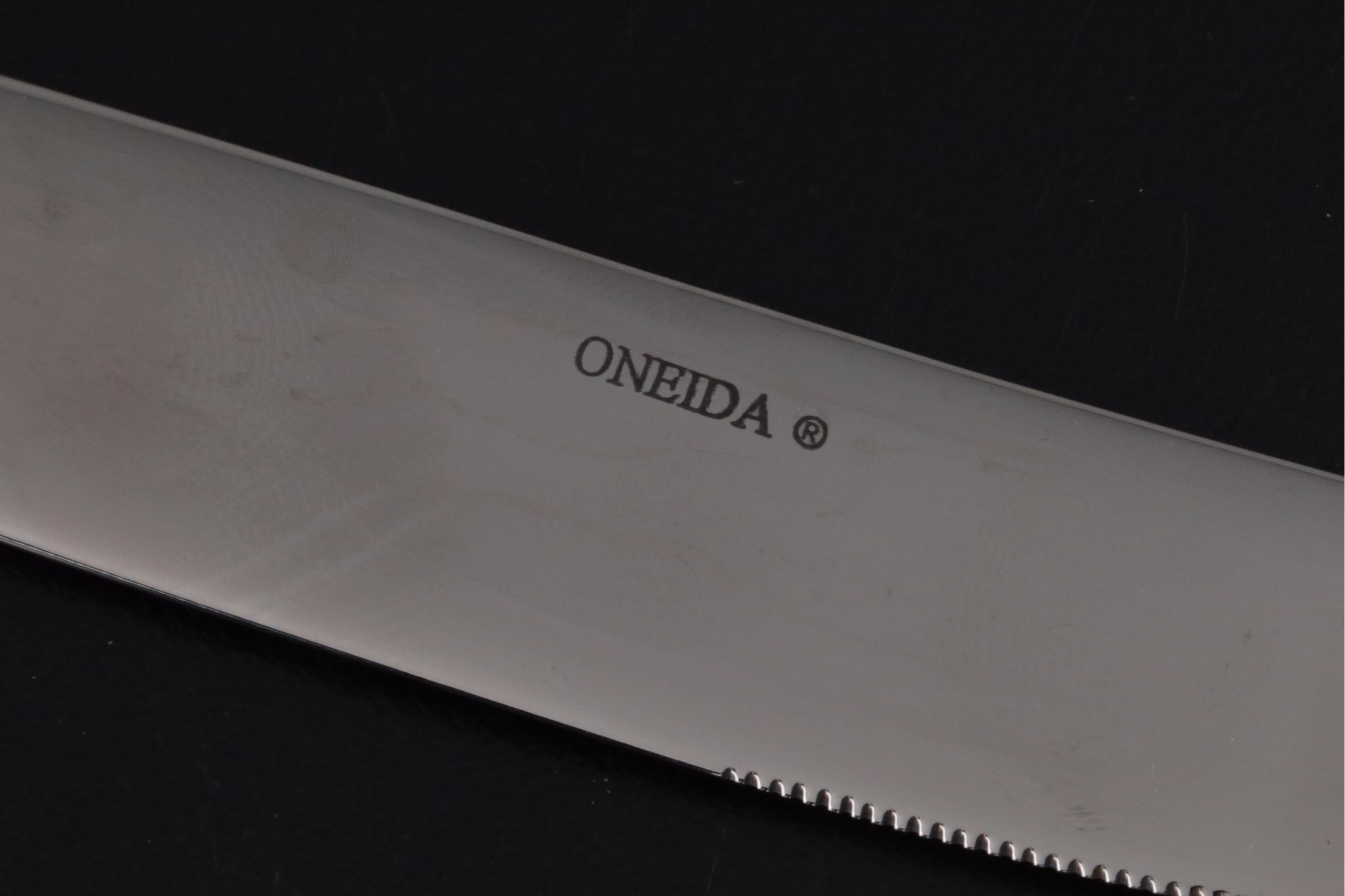 Oneida "Tibet" Stainless Steel Flatware and Serving Utensils with Chest