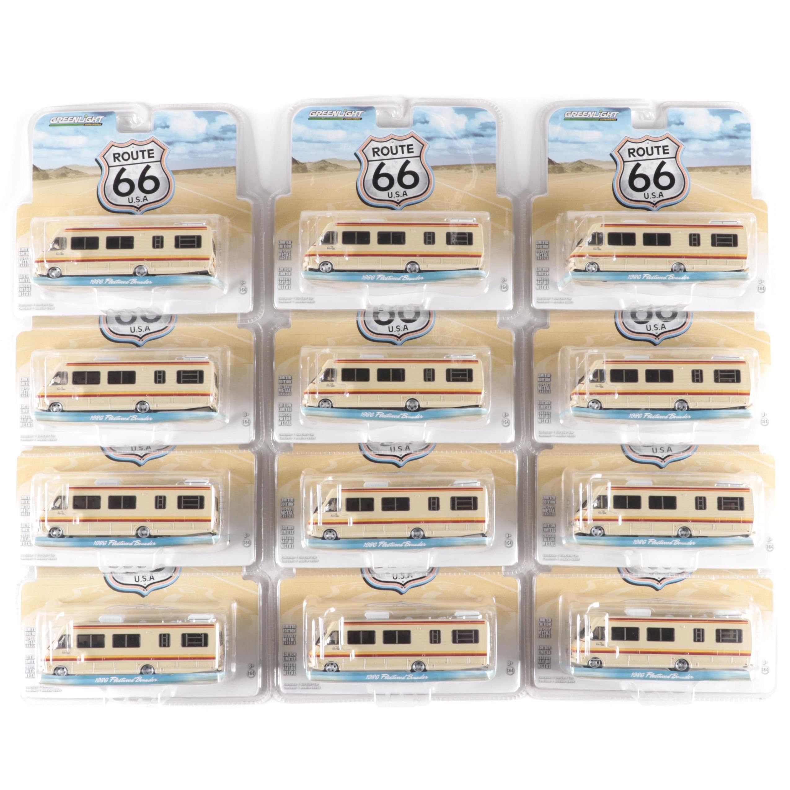 Greenlight Route 66 Fleetwood Bounder RV Diecast Models