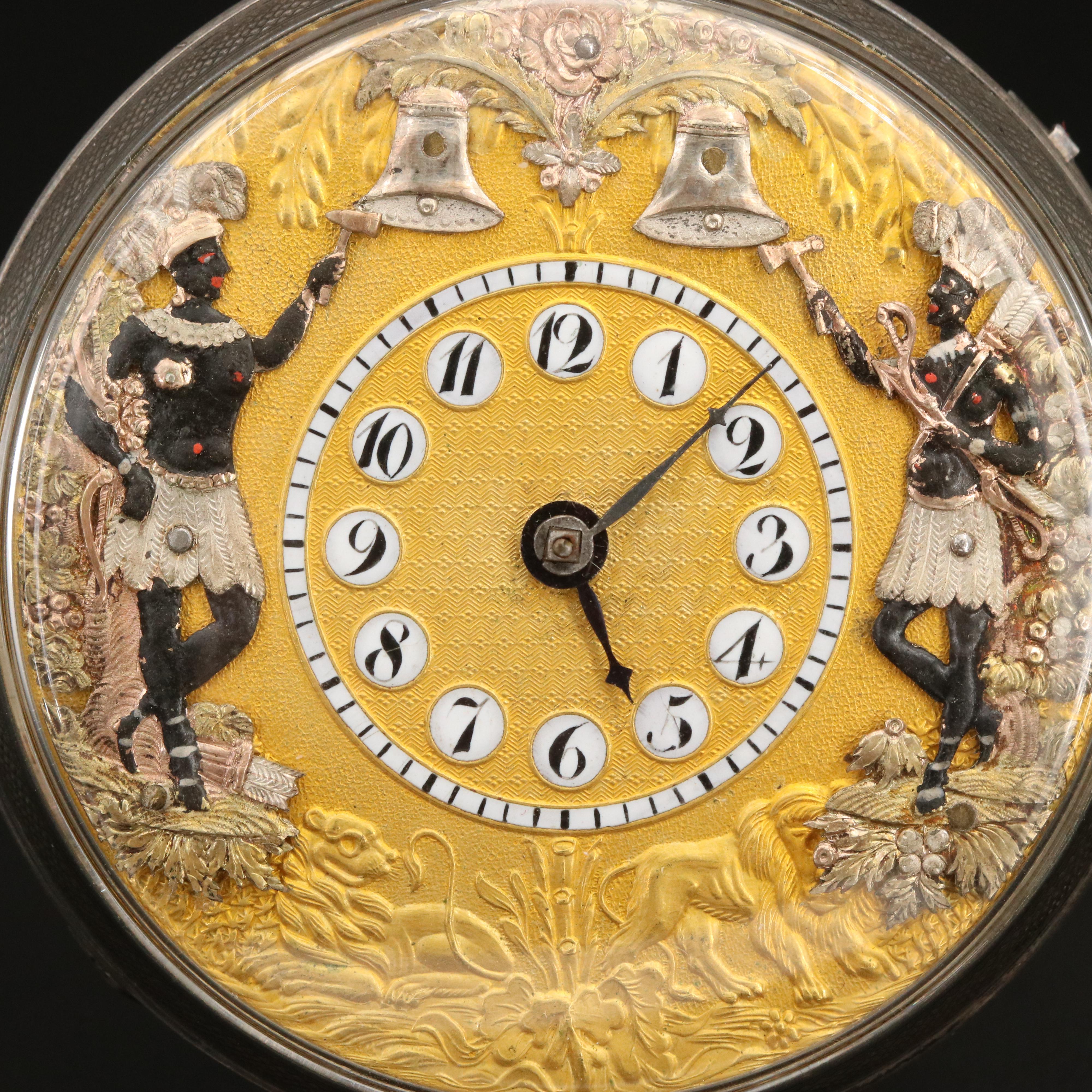 Vintage Unusual Dial French Pocket Watch