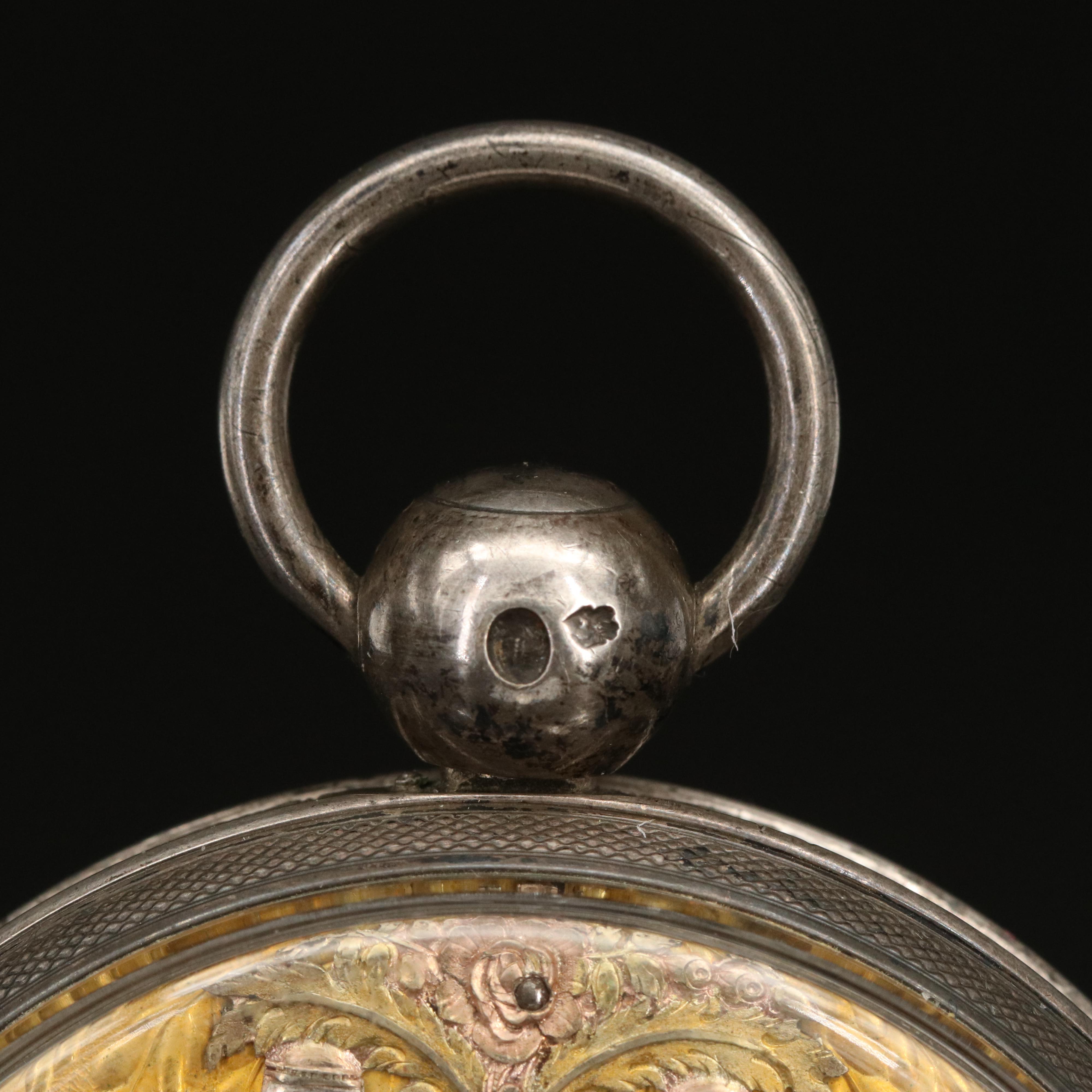 Vintage Unusual Dial French Pocket Watch