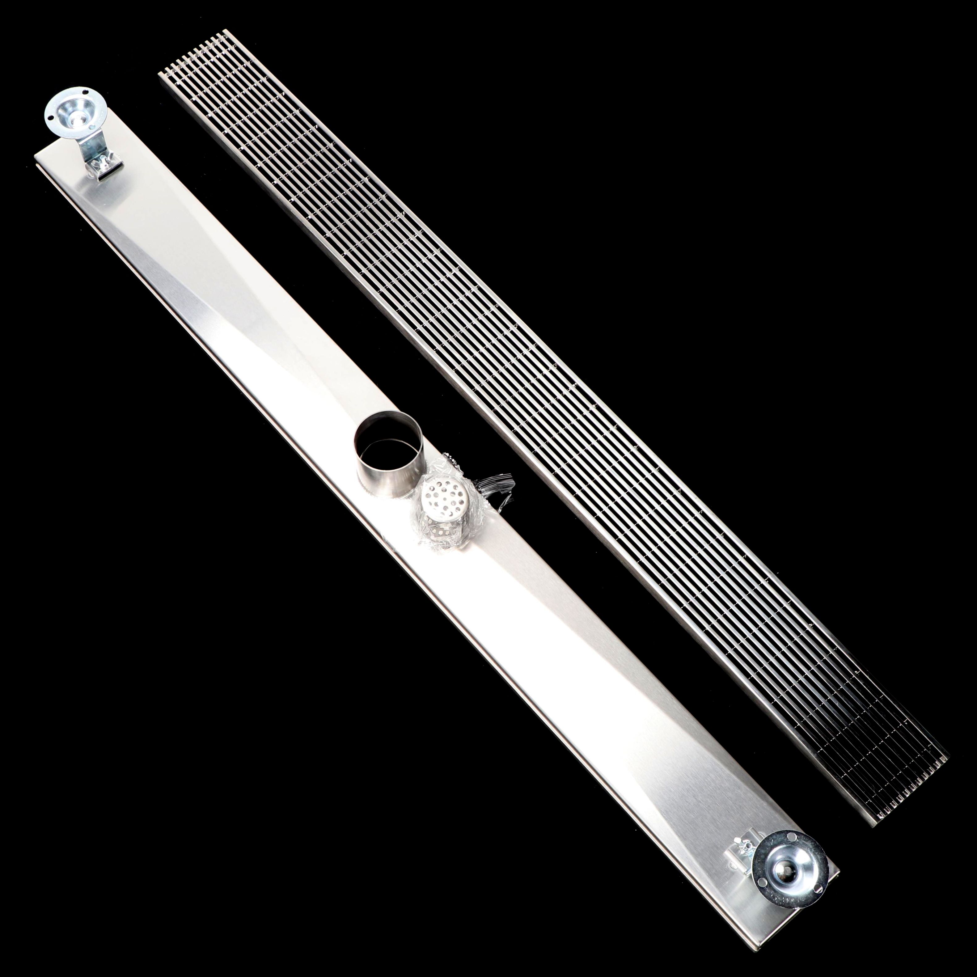 36" Linear Shower Drain in Polished Stainless Steel