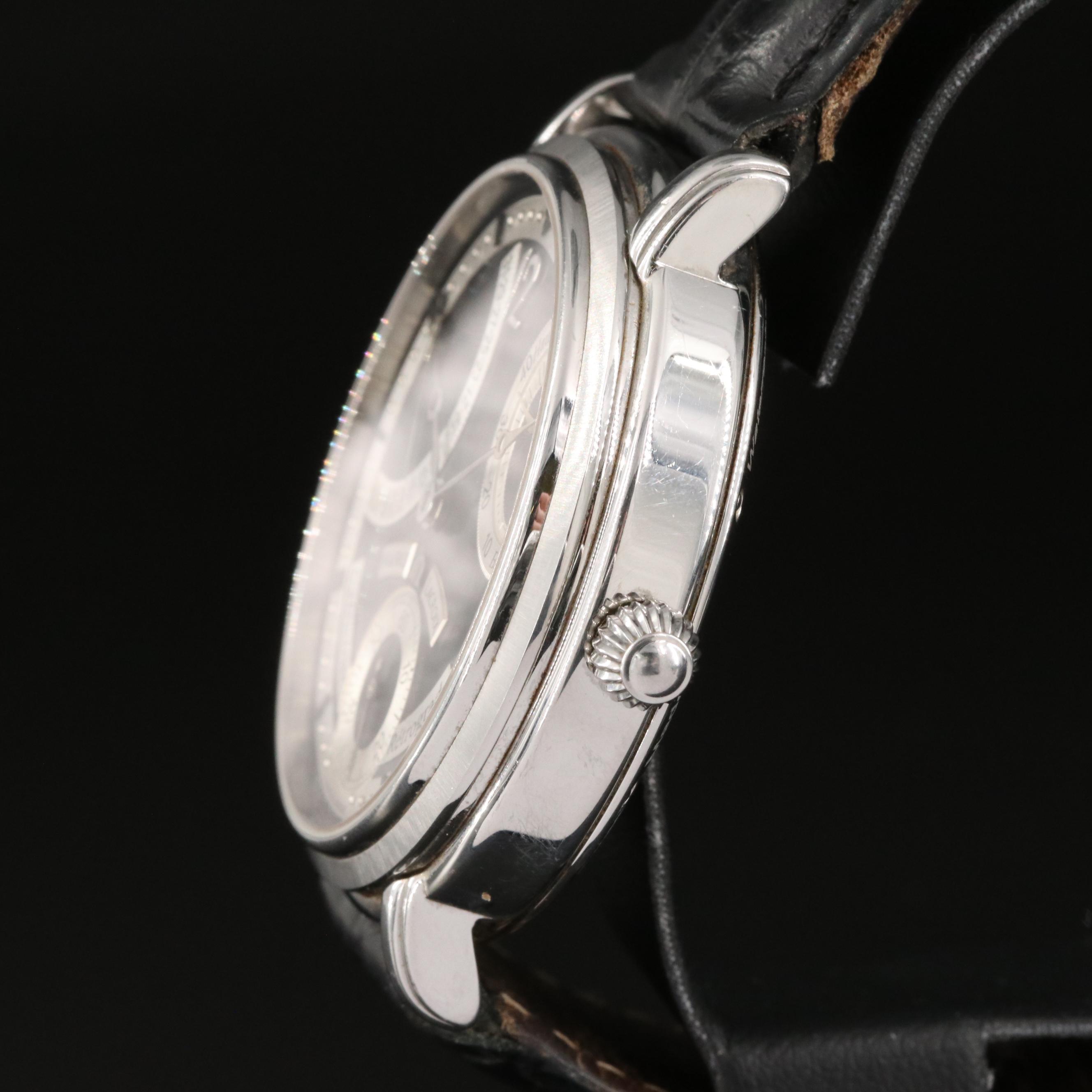 Maurice Lacroix Calendrier Retrograde Stainless Steel Watch