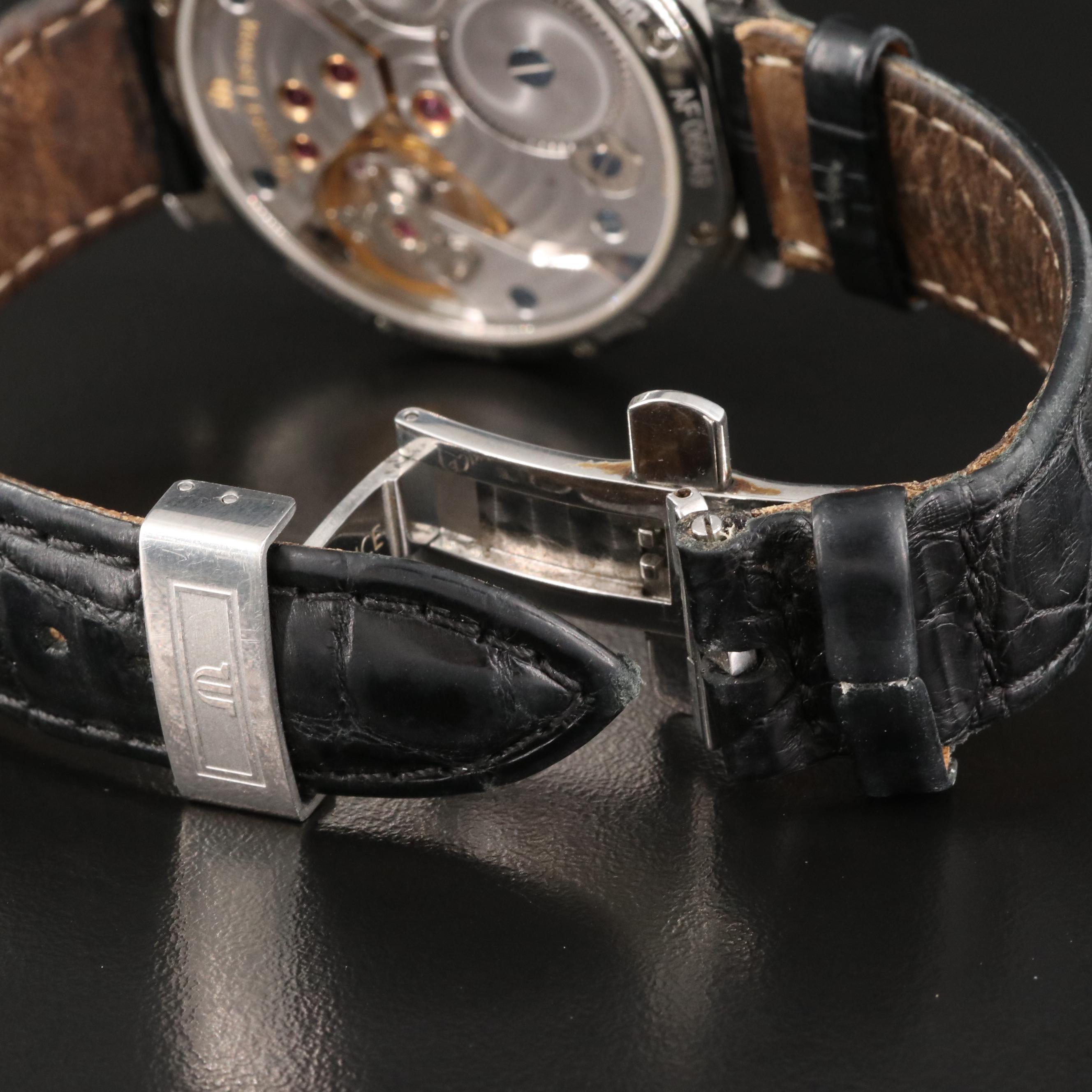 Maurice Lacroix Calendrier Retrograde Stainless Steel Watch