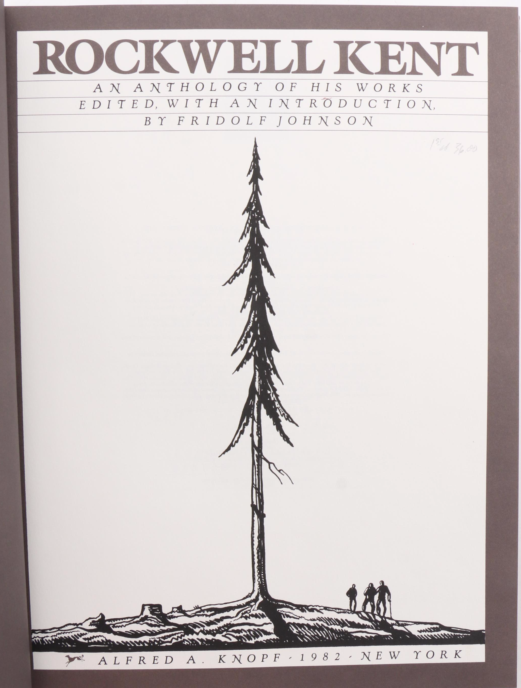 First Edition "Rockwell Kent: An Anthology" Edited by Fridolf Johnson, 1982