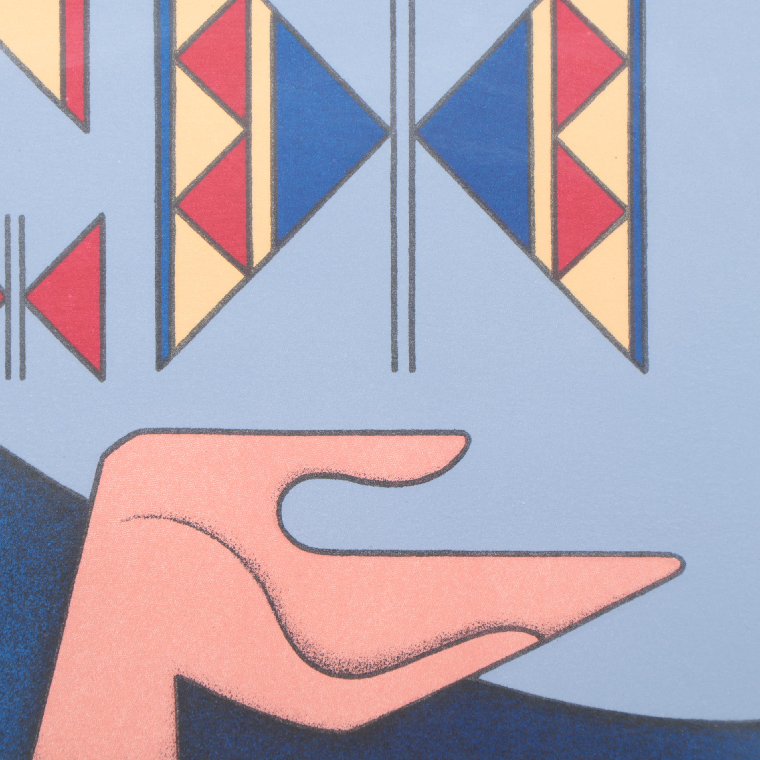 G.E. Mullan Serigraph "Mujer con Mariposa"