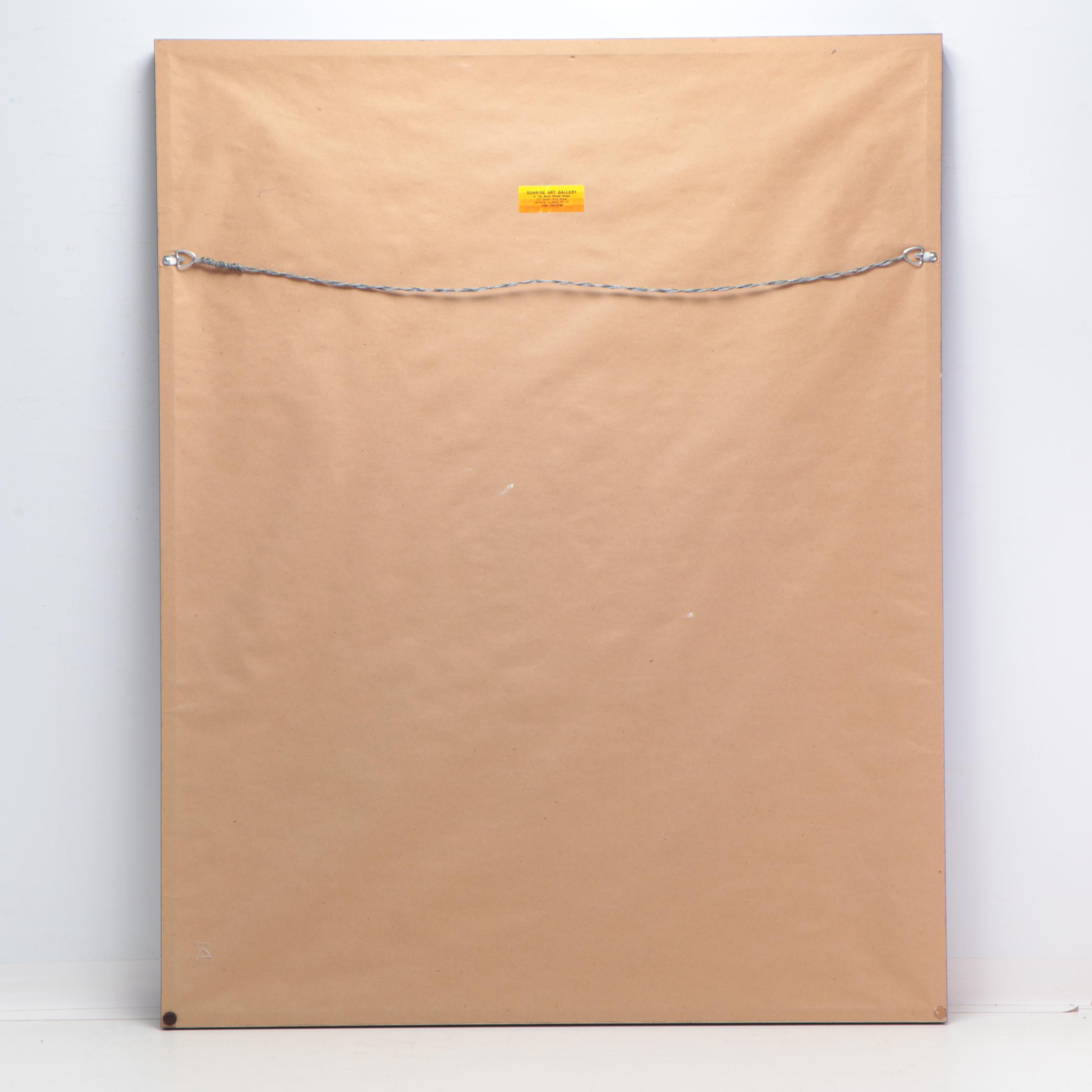 G.E. Mullan Serigraph "Mujer con Mariposa"