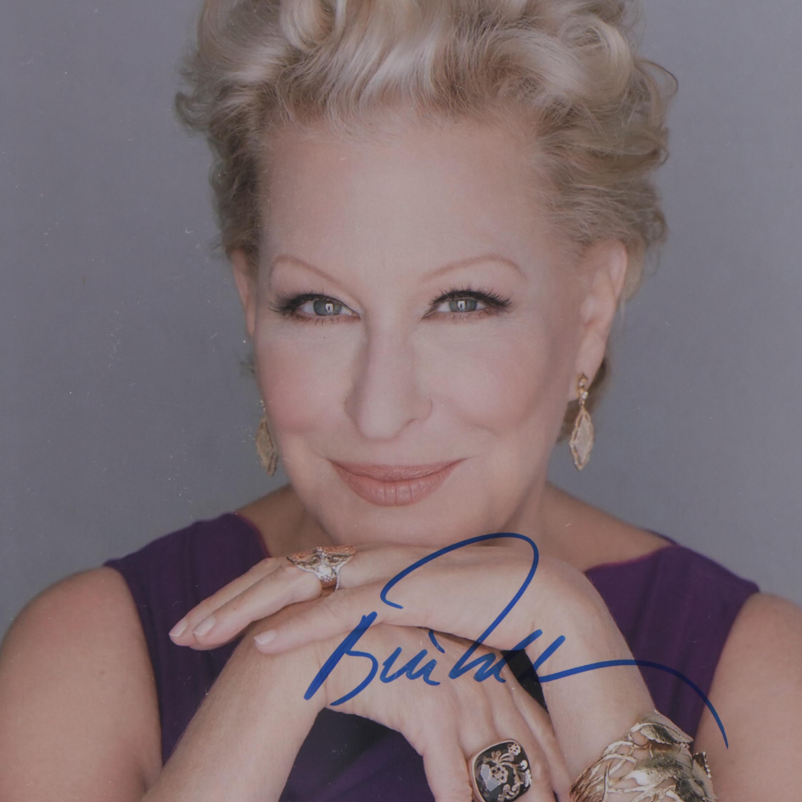 Bette Midler "Divine Miss M" Signed Singer and Actress Publicity Print, COA