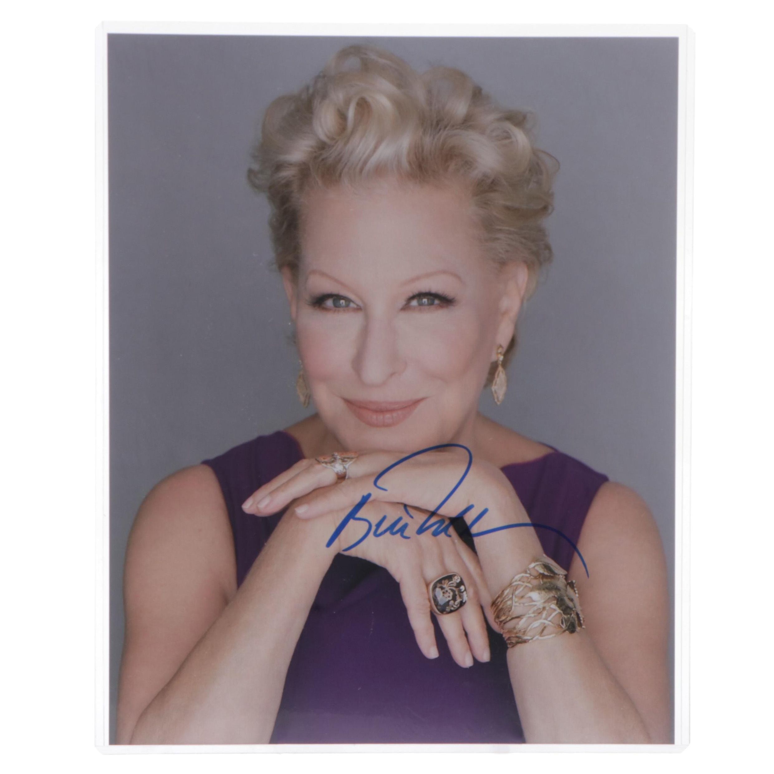 Bette Midler "Divine Miss M" Signed Singer and Actress Publicity Print, COA