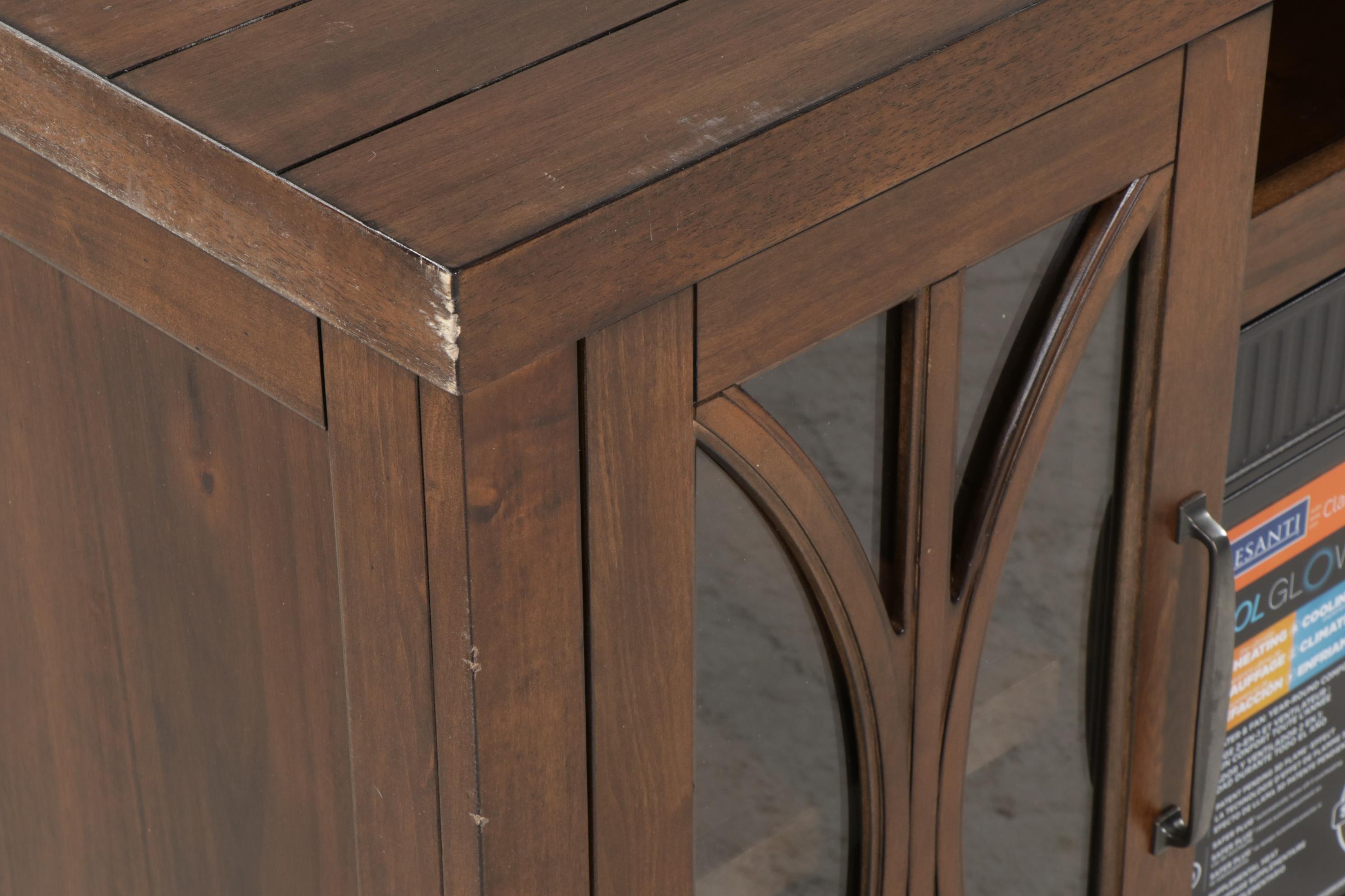 Tresanti TV Console with Cool Glow 2-in-1 Electric Fireplace and Fan