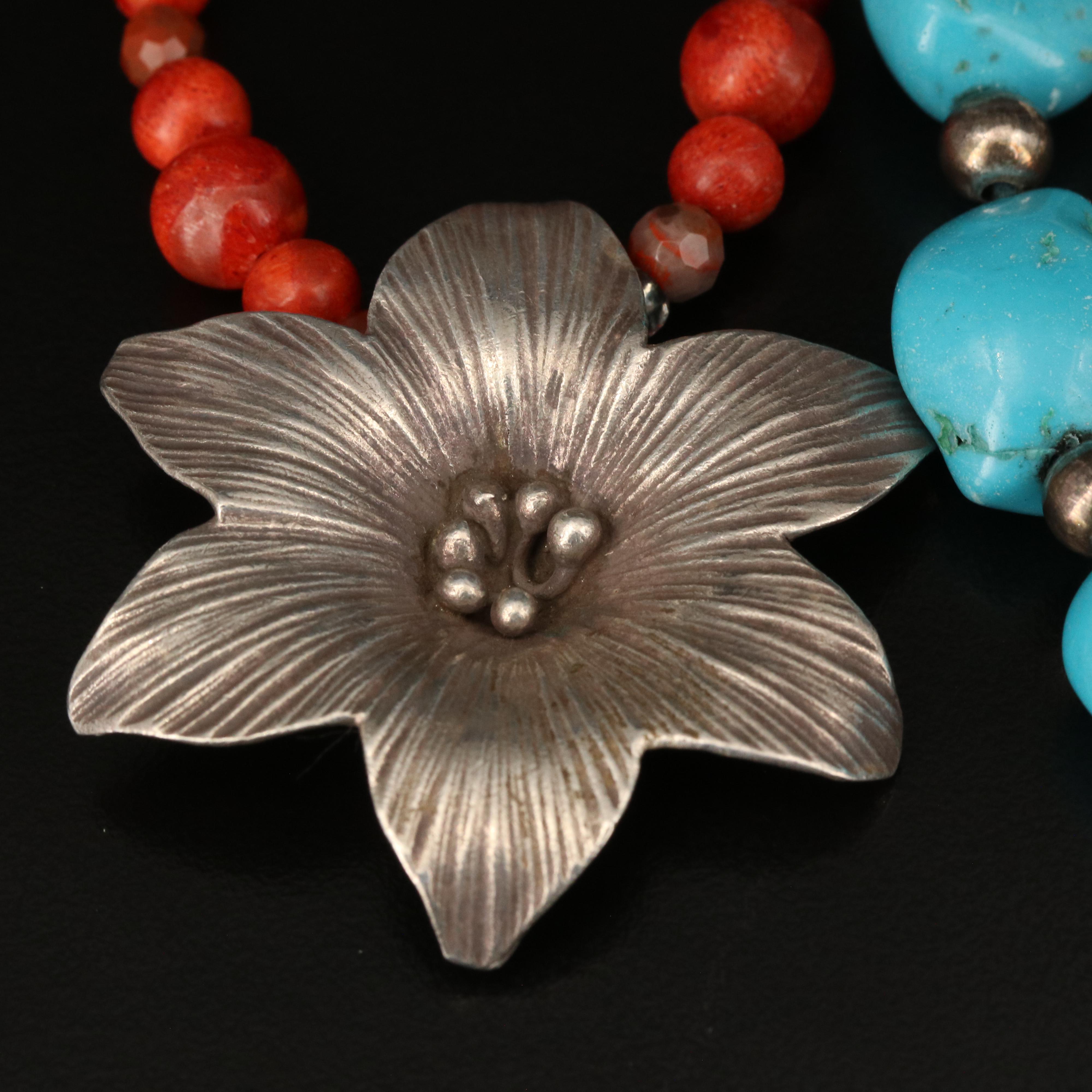 Necklace Selection Featuring Sterling, Silpada and Pearls