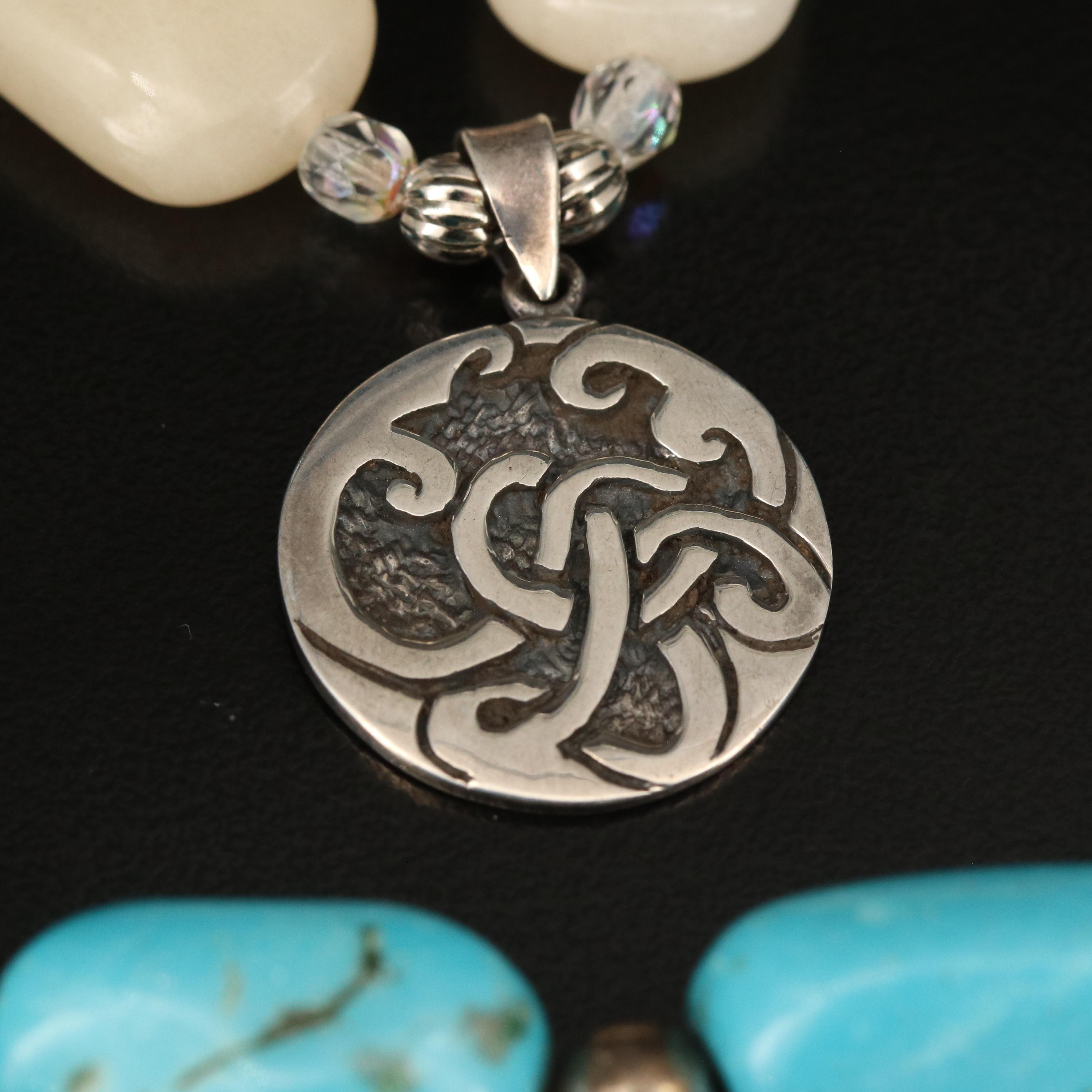 Necklace Selection Featuring Sterling, Silpada and Pearls