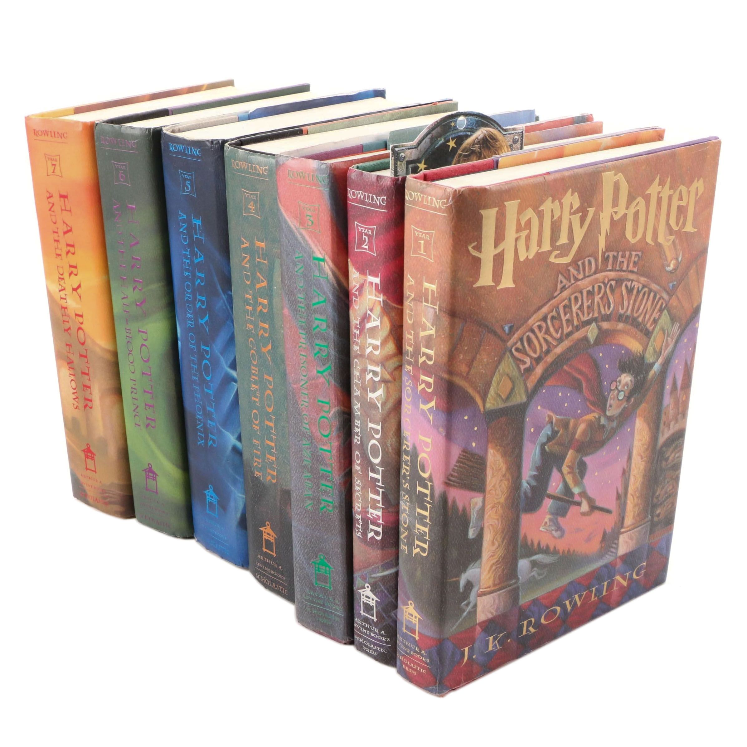 Complete "Harry Potter" Series by J.K. Rowling Including First American Editions