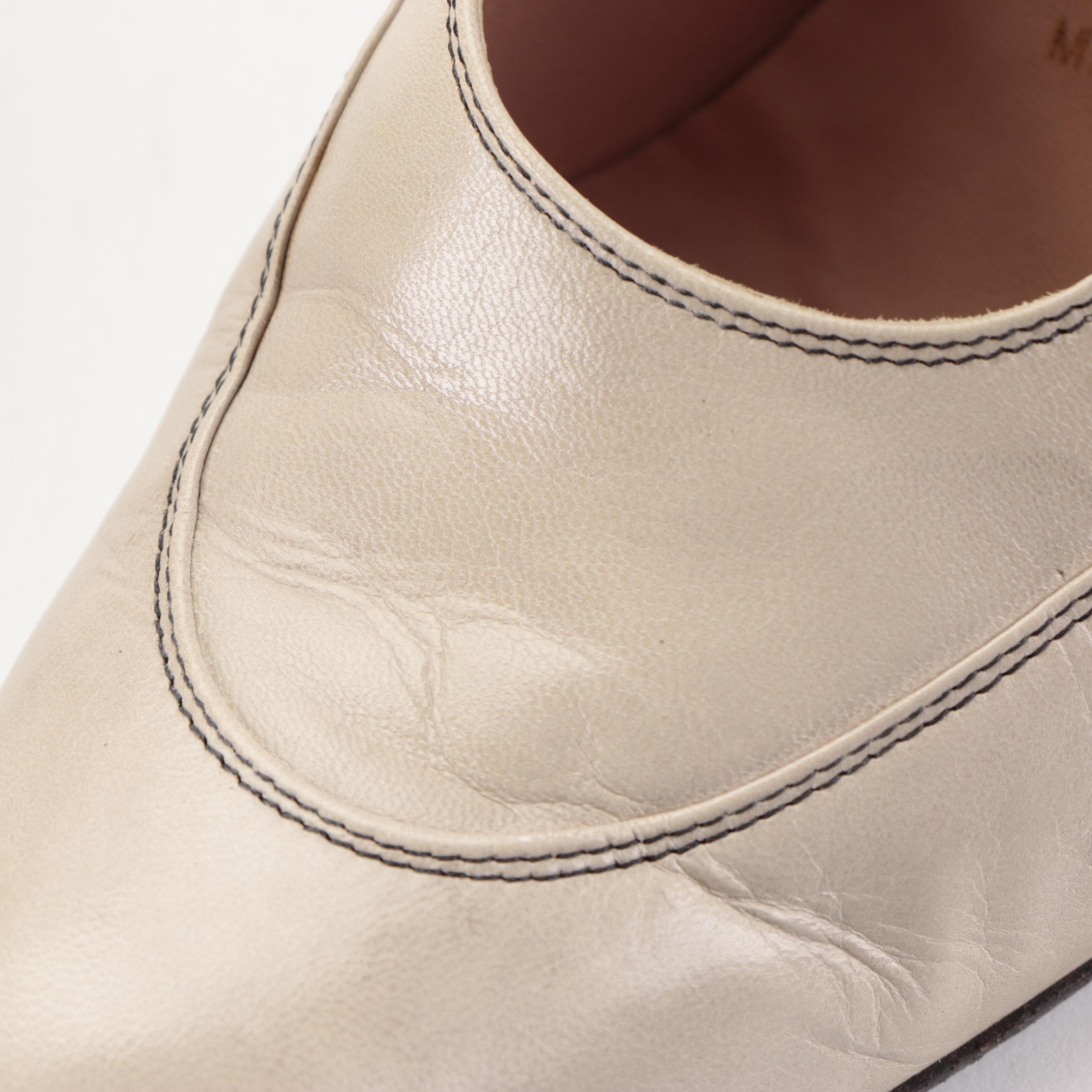 Prada High Heel Mary Jane Buckle Pumps in Leather