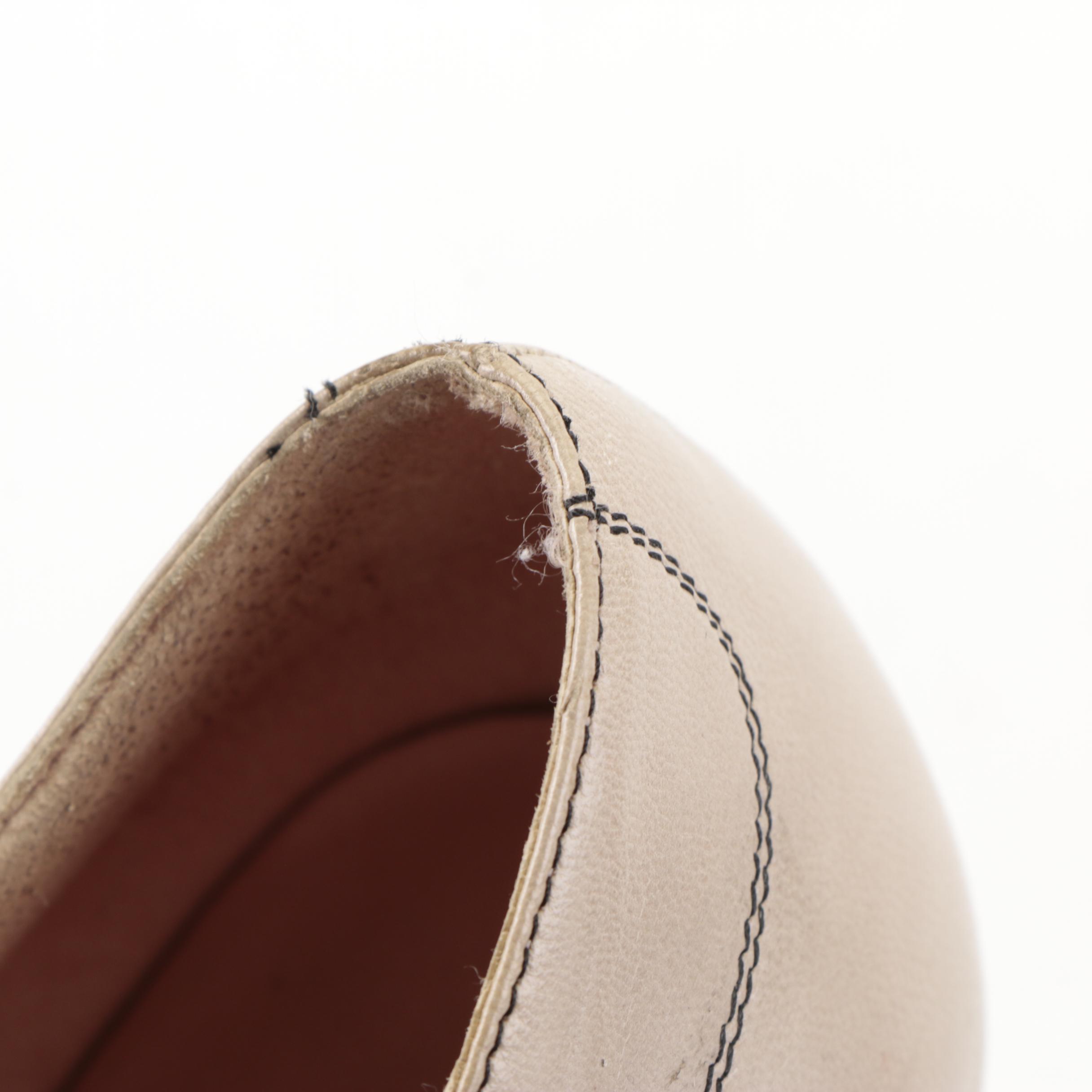 Prada High Heel Mary Jane Buckle Pumps in Leather