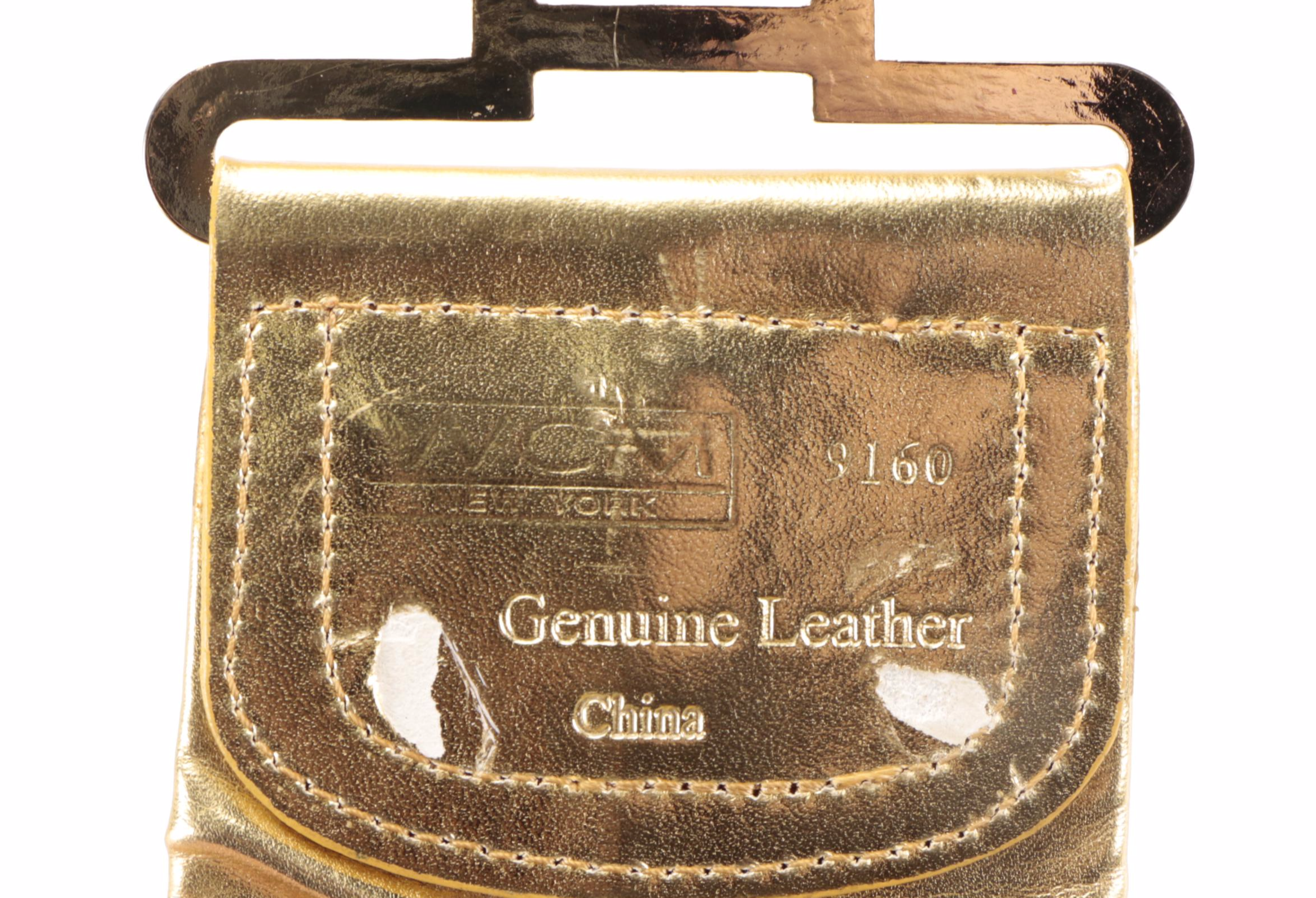 Metallic Oversized Ruched Leather Belt and More