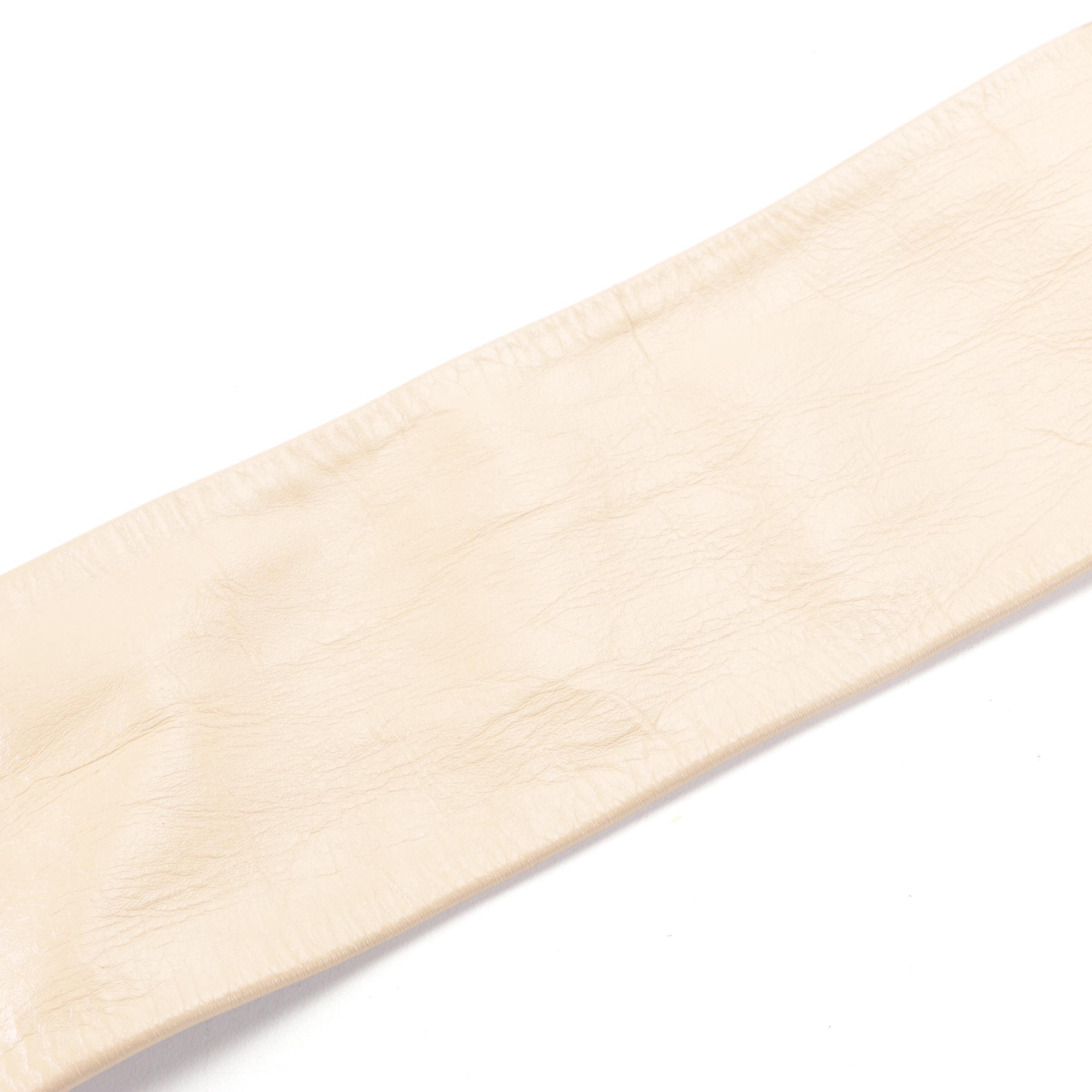 Metallic Oversized Ruched Leather Belt and More