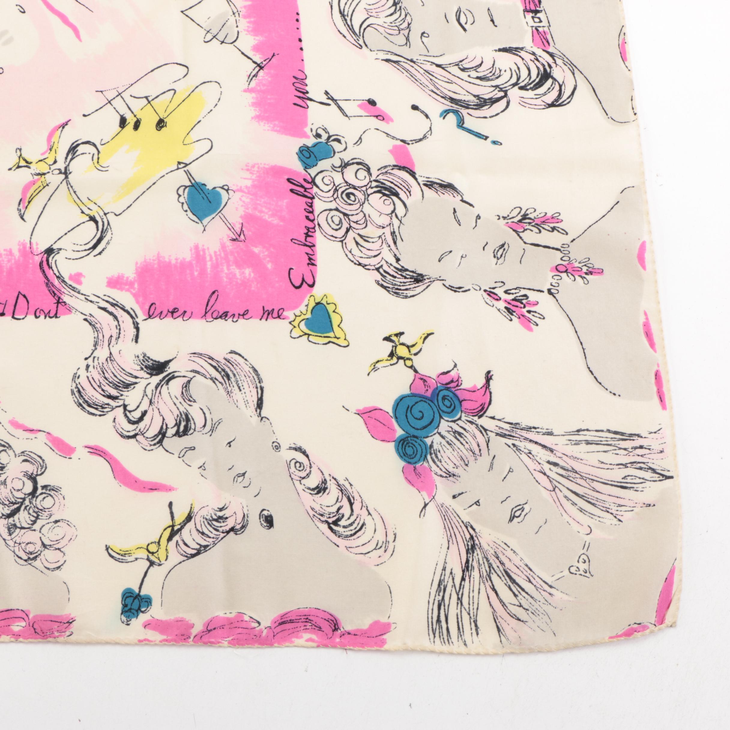 J. Mico Sancho Paris Landmarks Scarf, Hand Blocked Wool Scarf and Other Scarf