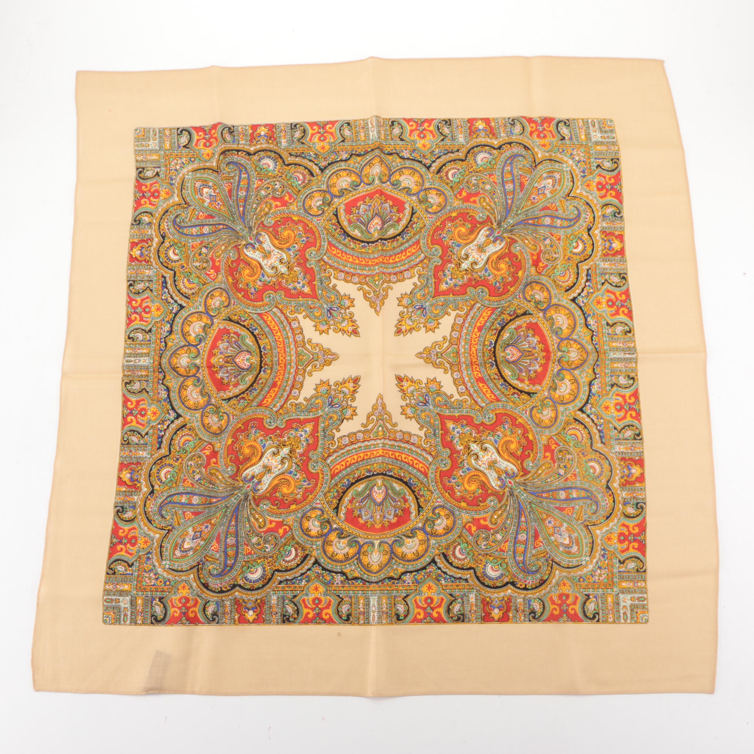 J. Mico Sancho Paris Landmarks Scarf, Hand Blocked Wool Scarf and Other Scarf