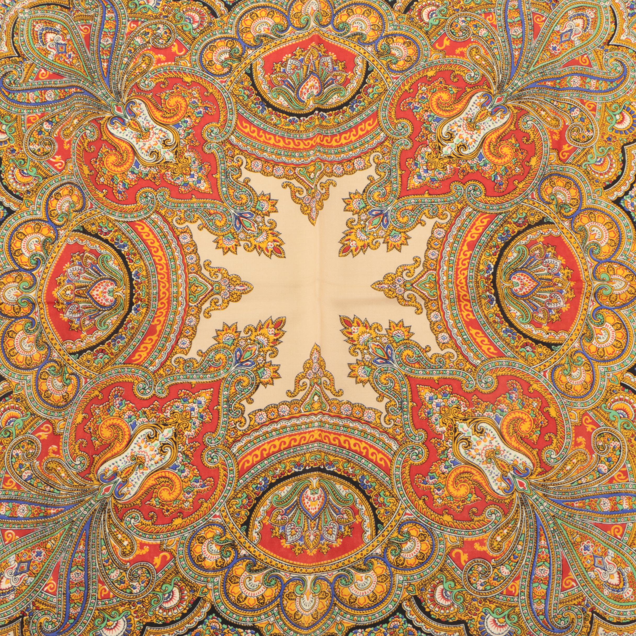 J. Mico Sancho Paris Landmarks Scarf, Hand Blocked Wool Scarf and Other Scarf