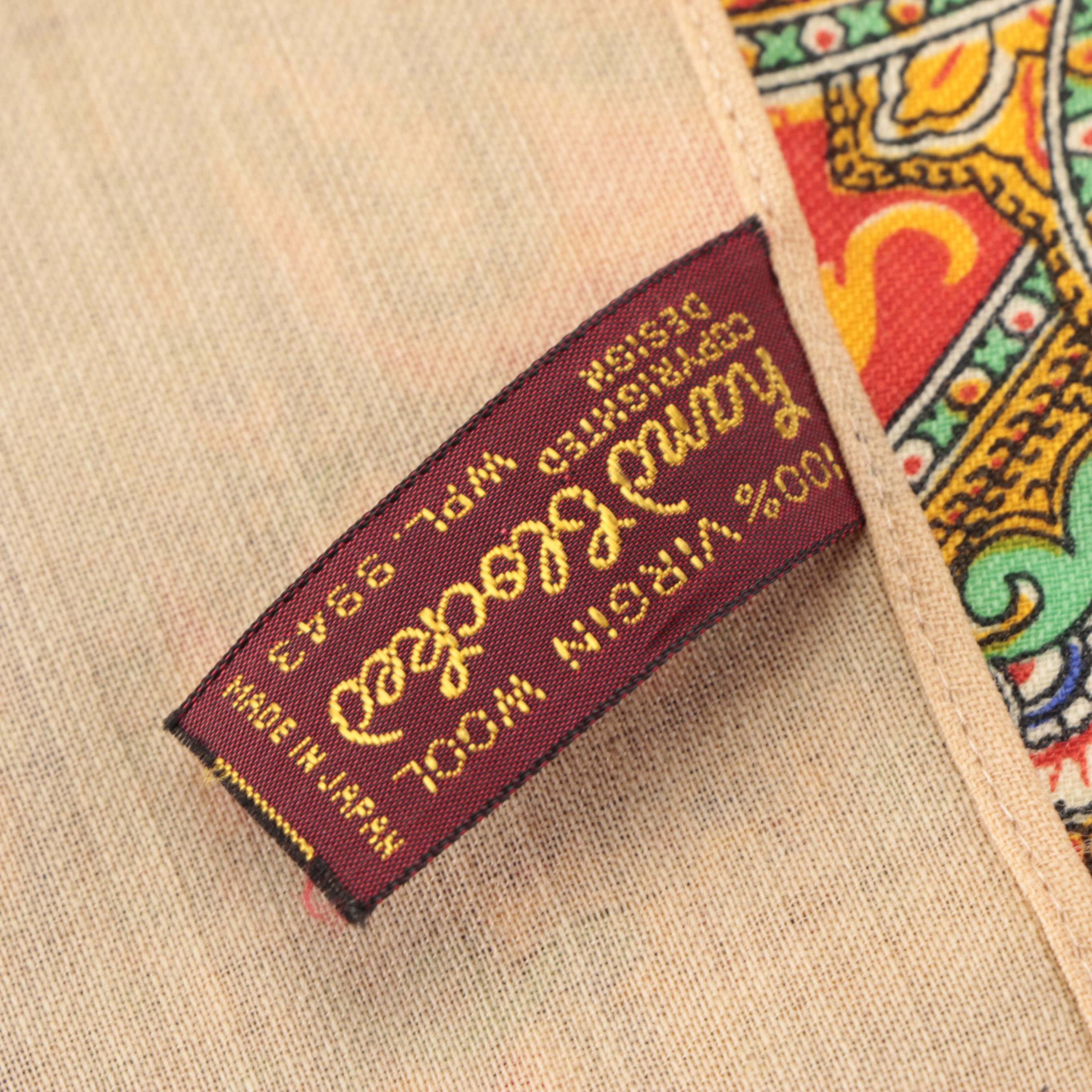 J. Mico Sancho Paris Landmarks Scarf, Hand Blocked Wool Scarf and Other Scarf