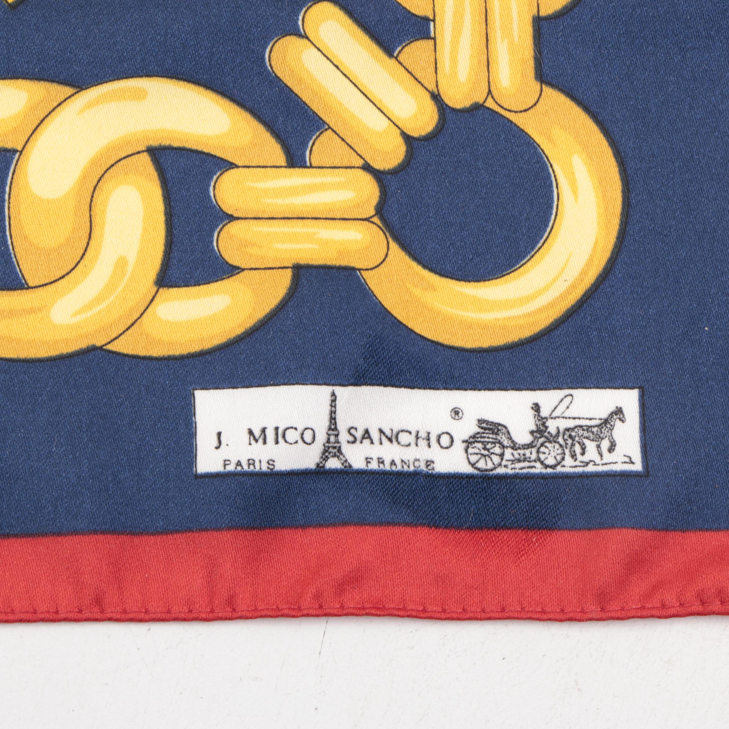 J. Mico Sancho Paris Landmarks Scarf, Hand Blocked Wool Scarf and Other Scarf