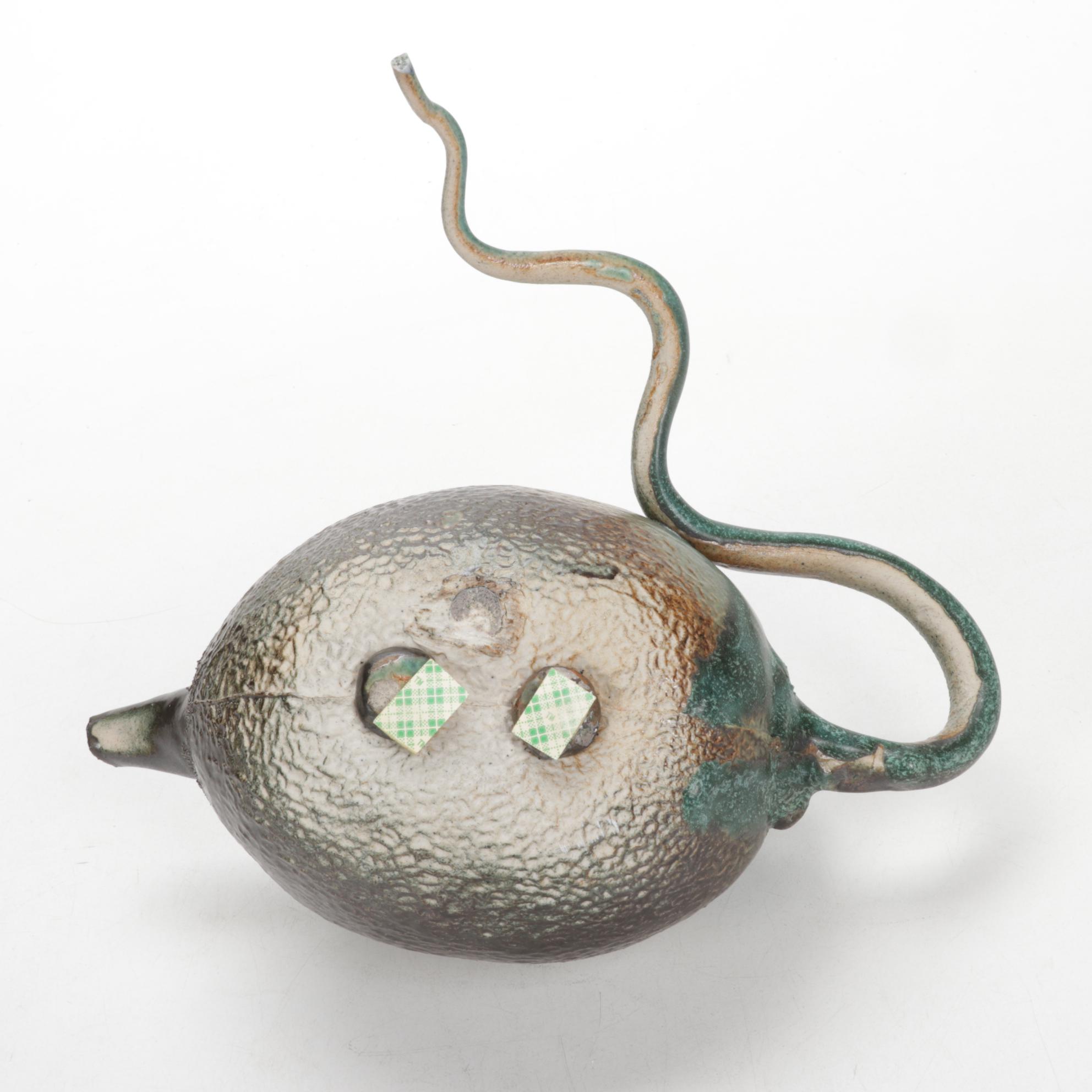 Ceramic Vase, Bowl and Xin Guo Sculpture