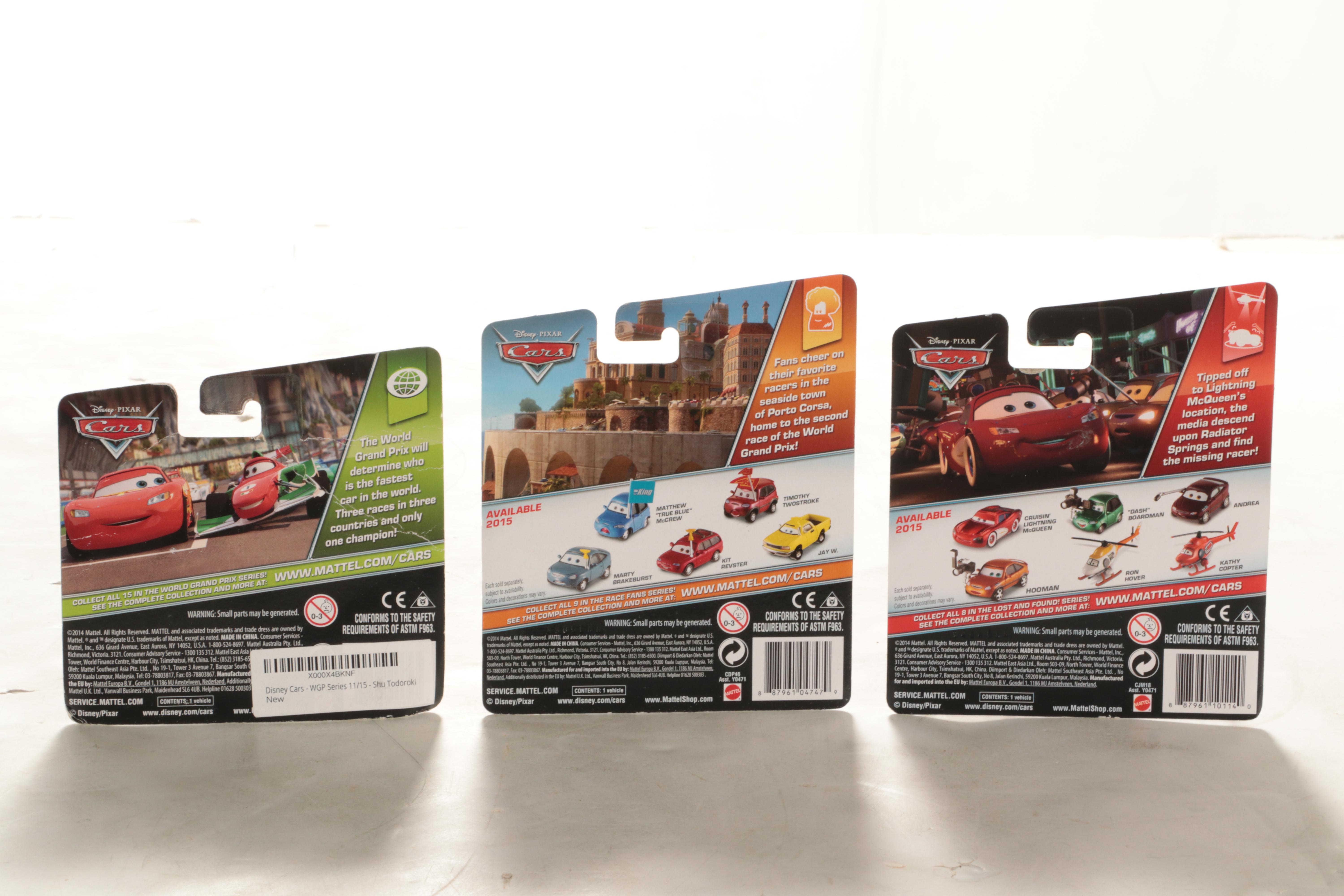 Mattel "Cars" Movie 1:64 Scale Cars and Sarge's Surplus Hut Diorama