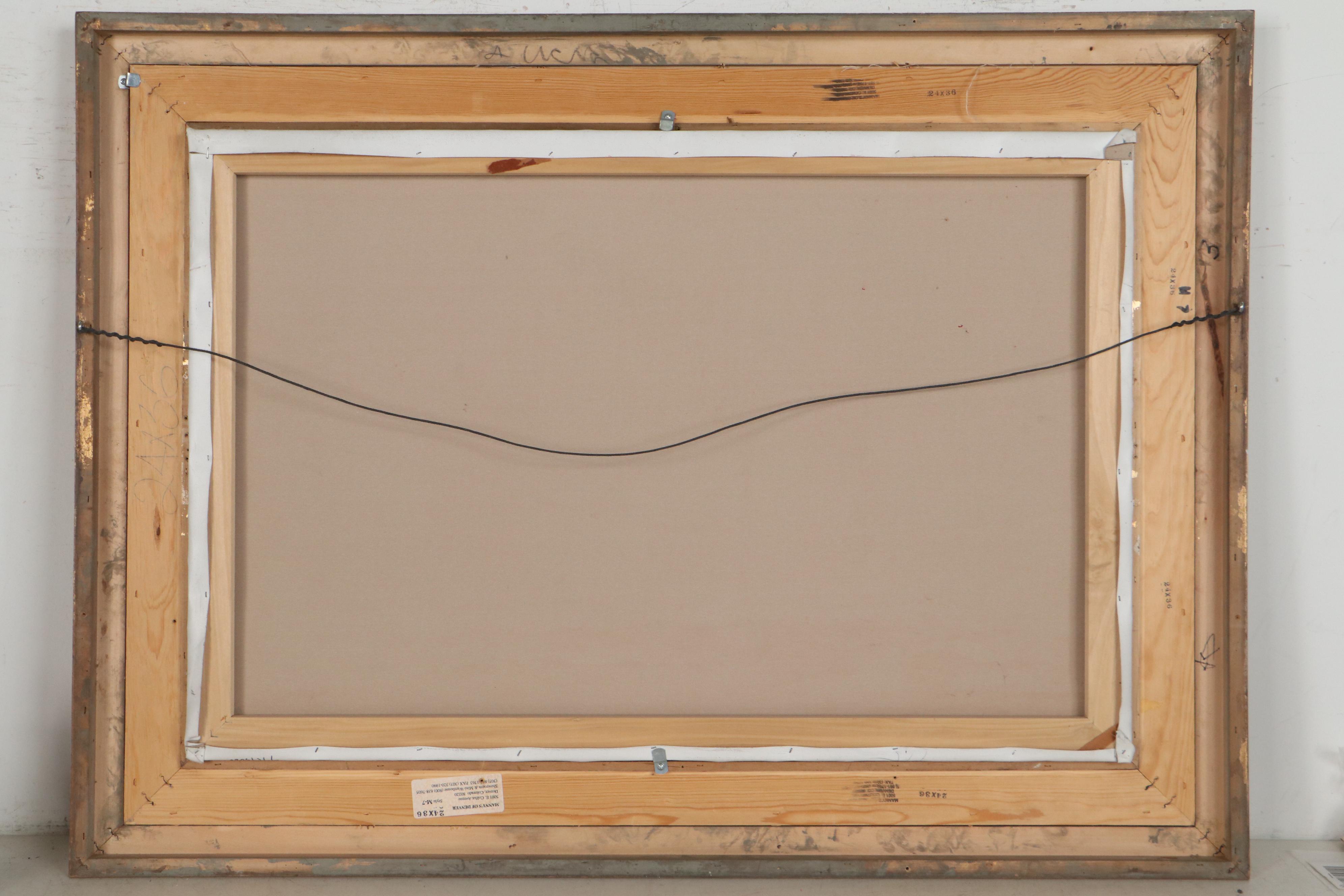 Donna Klewer Maritime Oil Painting of Ship, Late 20th Century