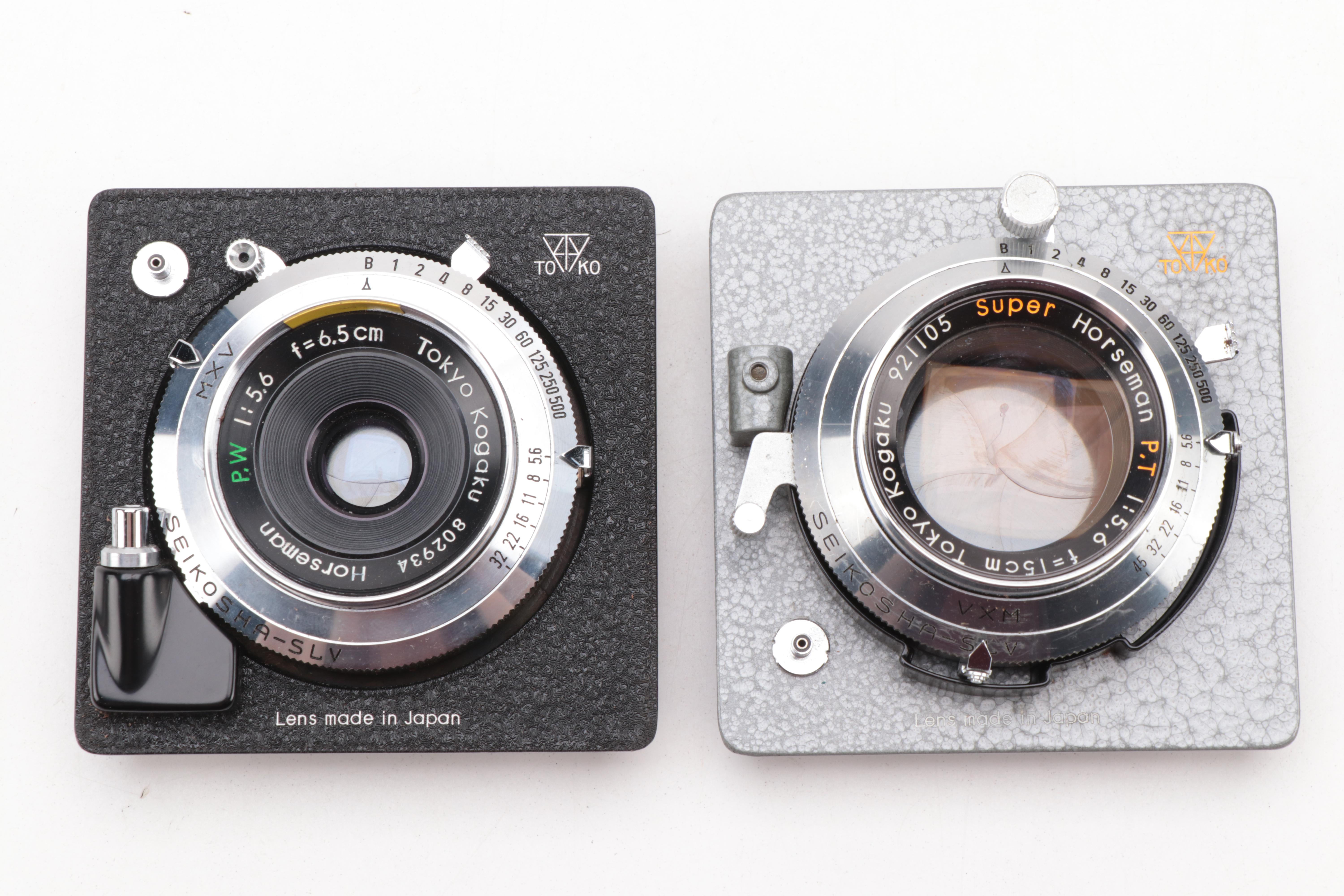 Tokyo Kogaku Kikai KK Horseman Press Camera with Lenses, Sheet Film Holders