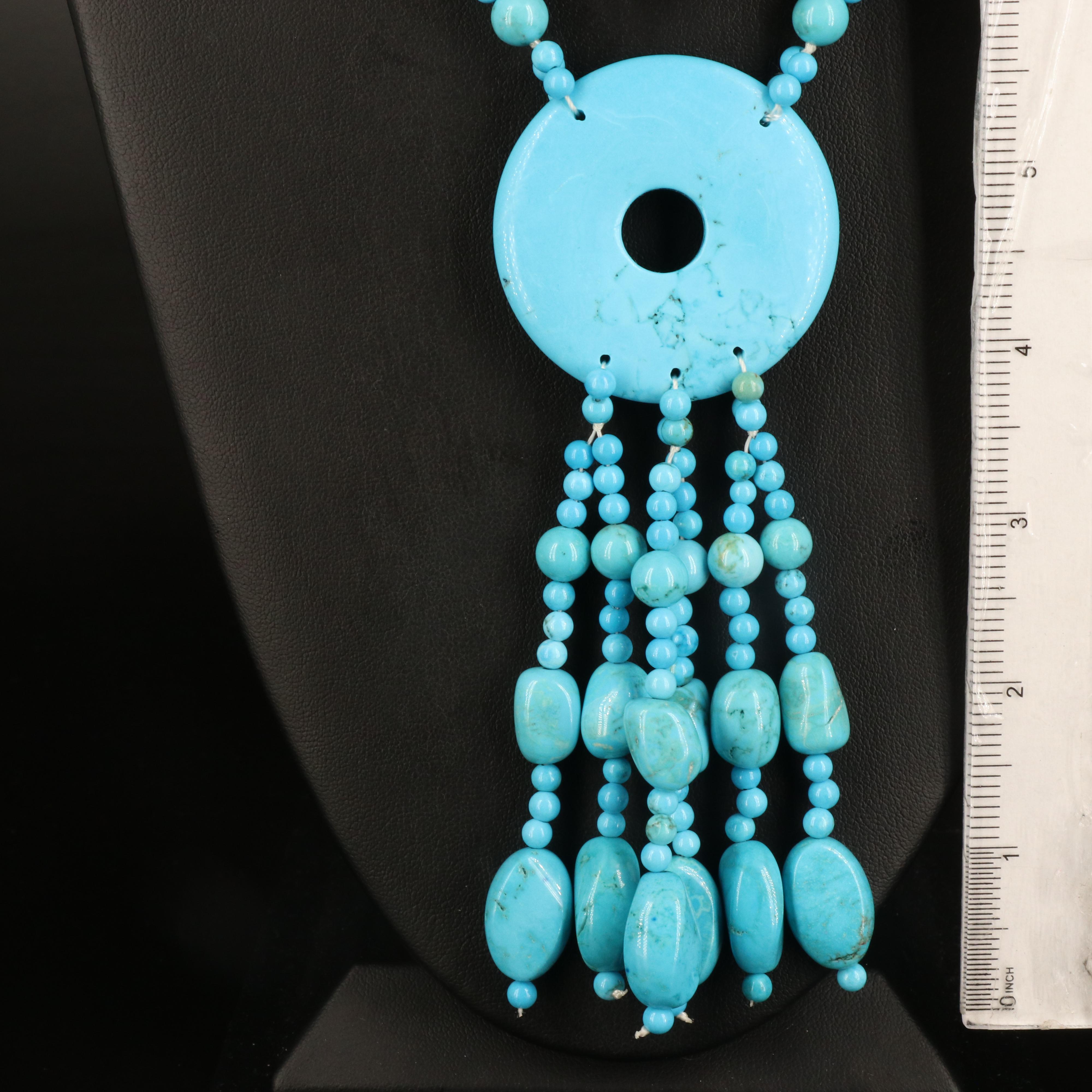 Sterling Turquoise, Howlite and Coral Necklaces