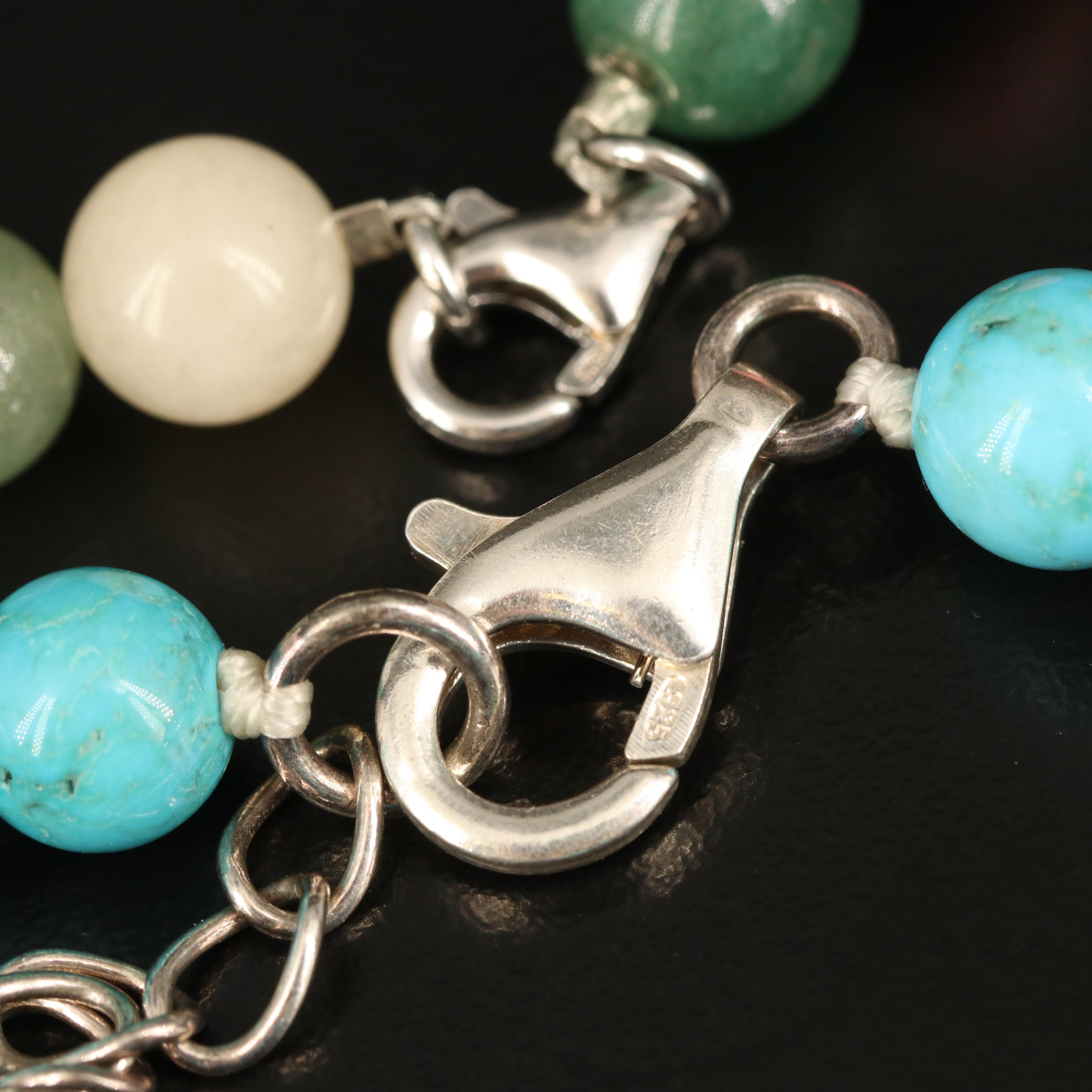 Sterling Turquoise, Howlite and Coral Necklaces