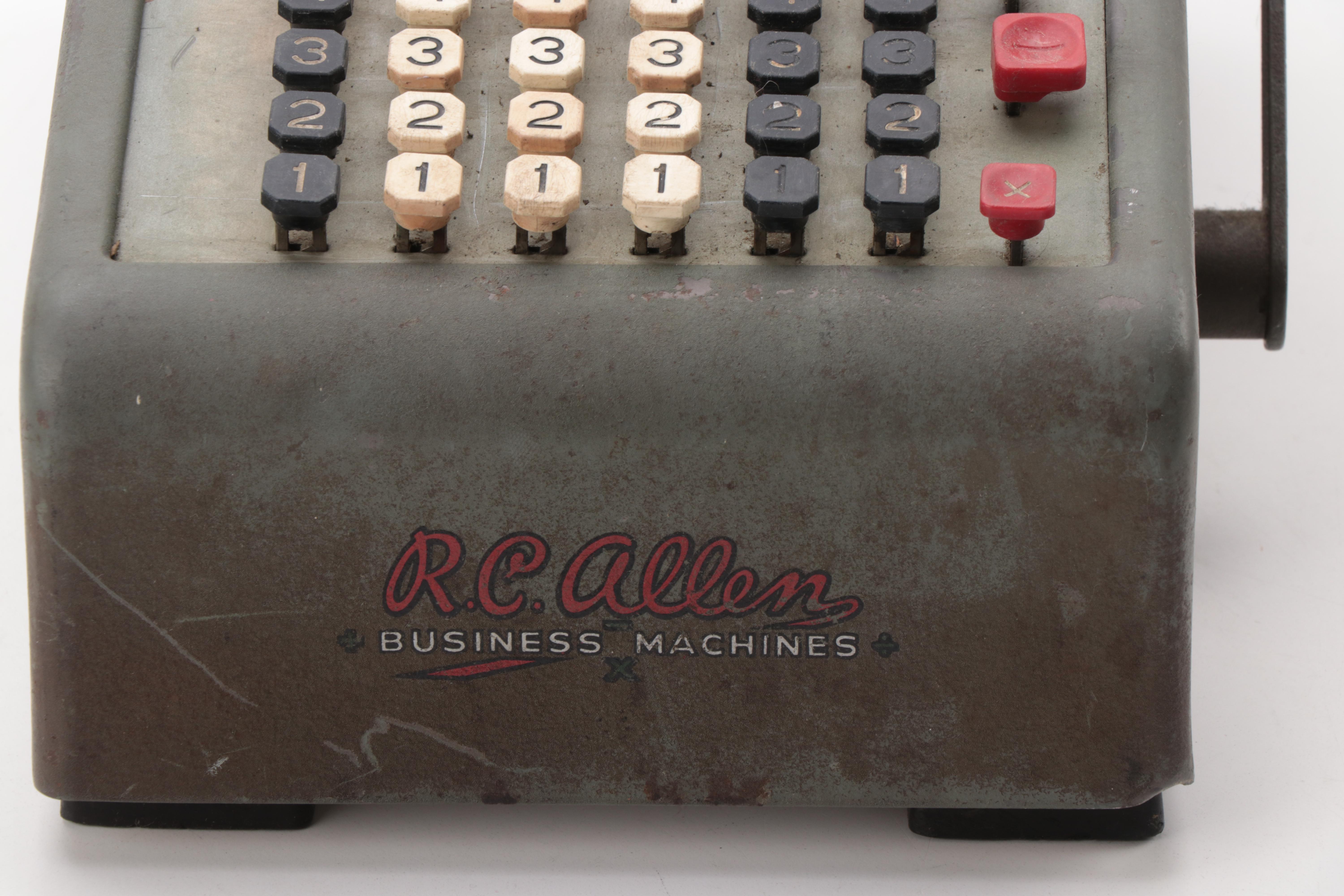 R.C. Allen Adding Machine