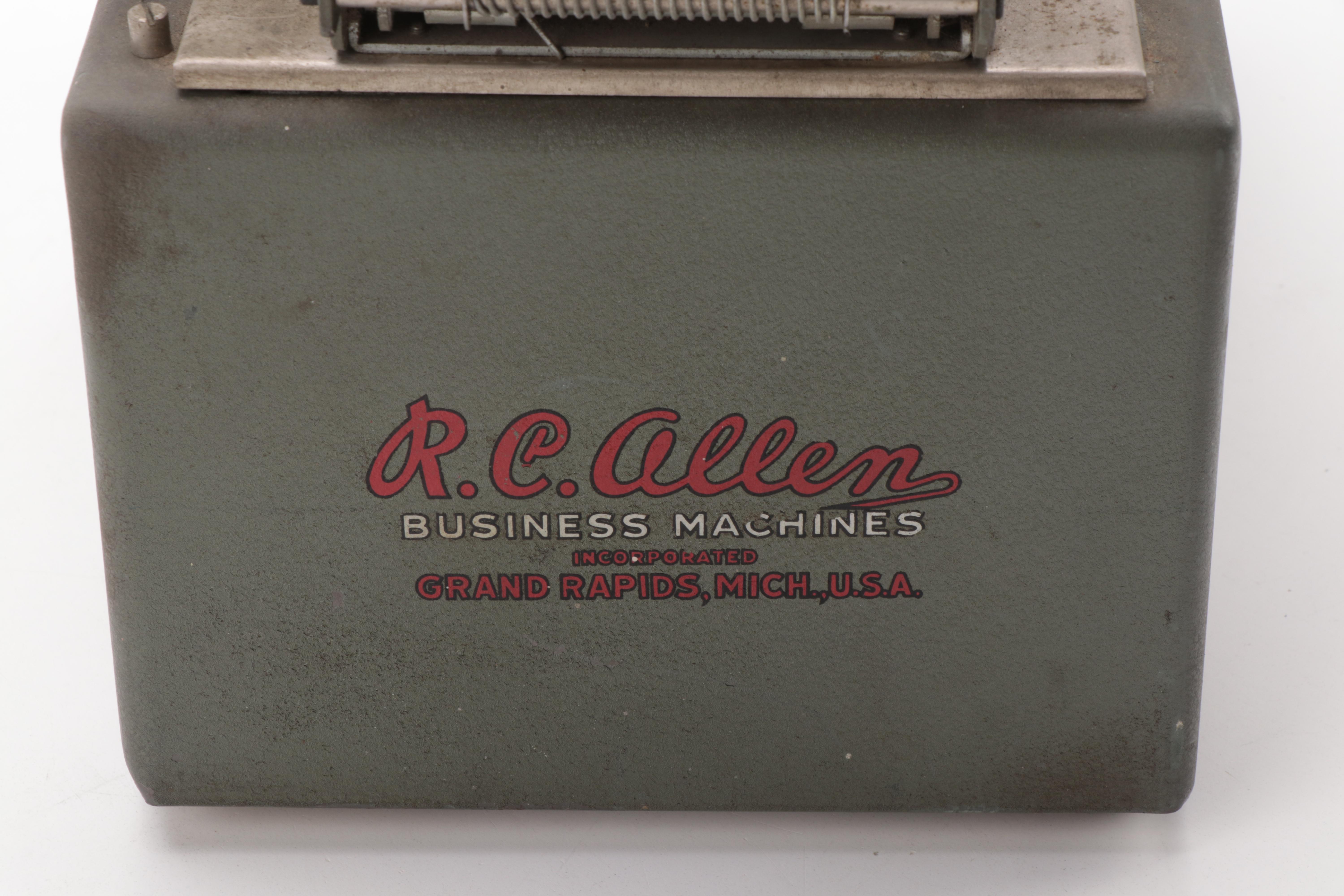 R.C. Allen Adding Machine