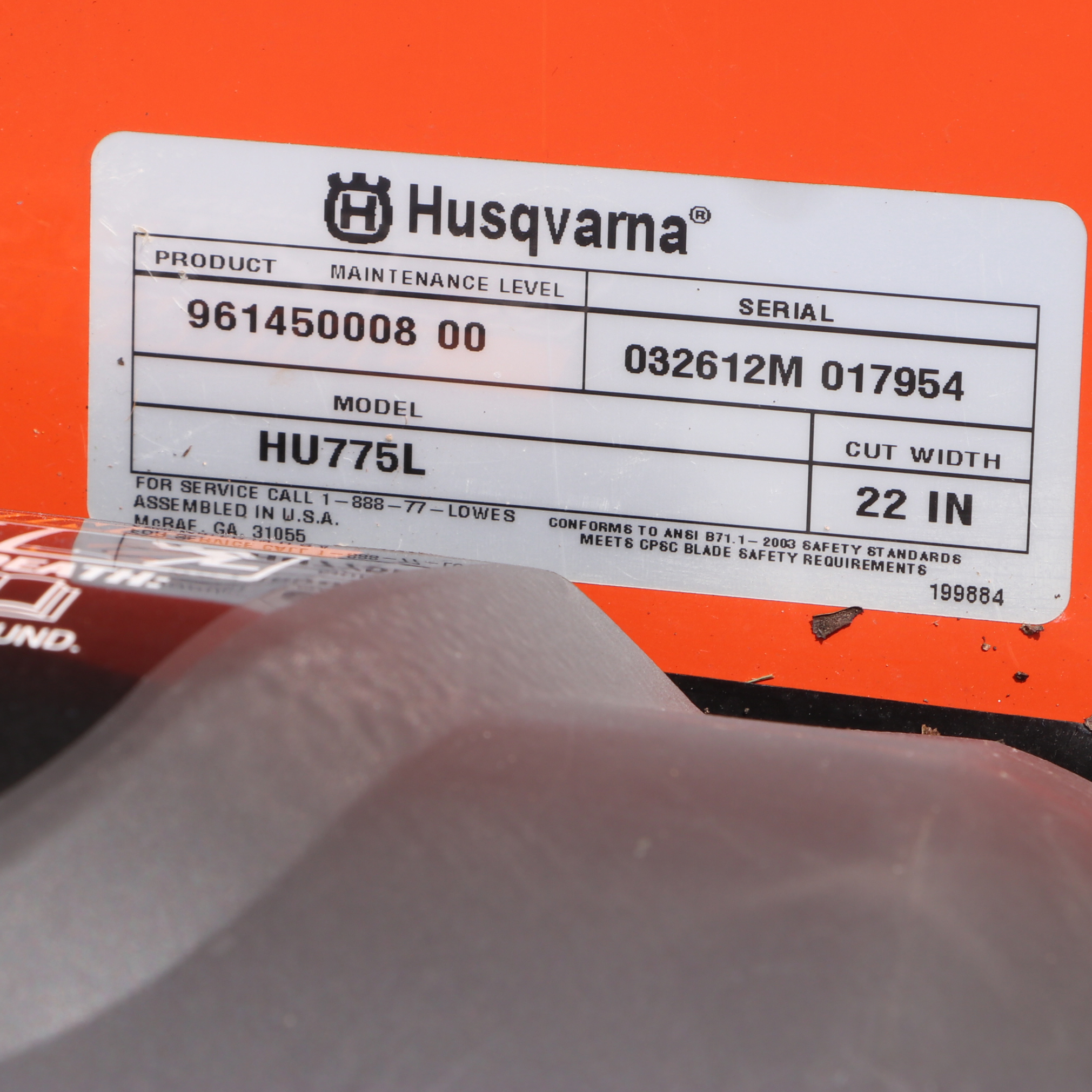 Husqvarna Self-Propelled Gas Push Mower HU775L