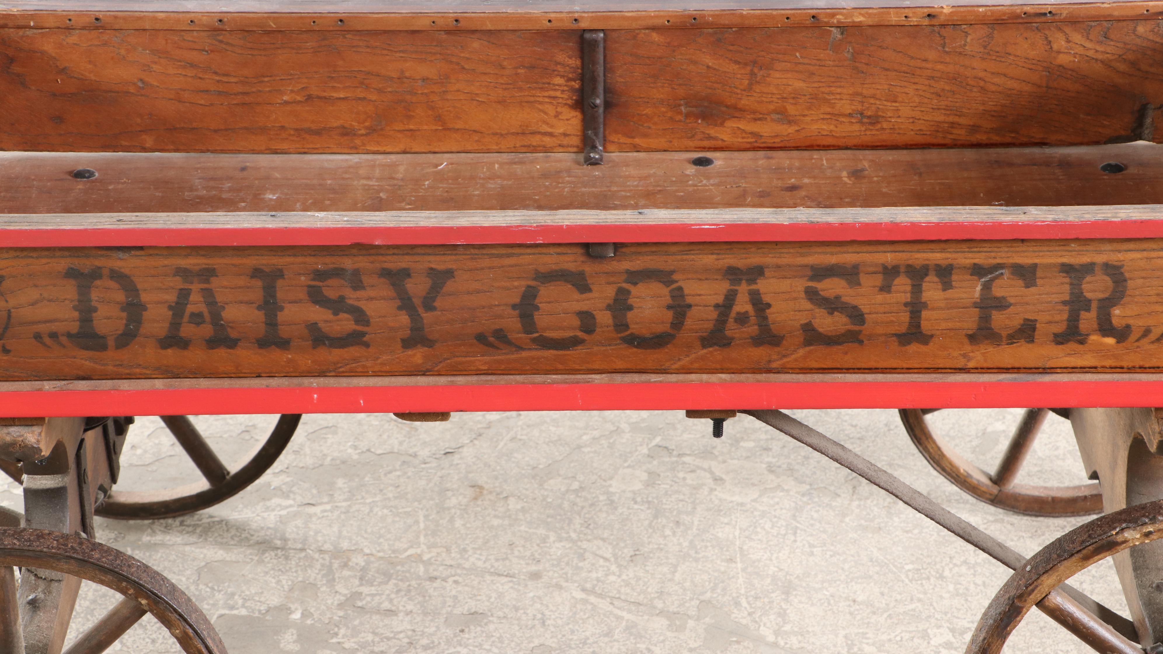 Wagner Mfg. Co. Daisy Coaster Wood Wagon, Early 20th Century