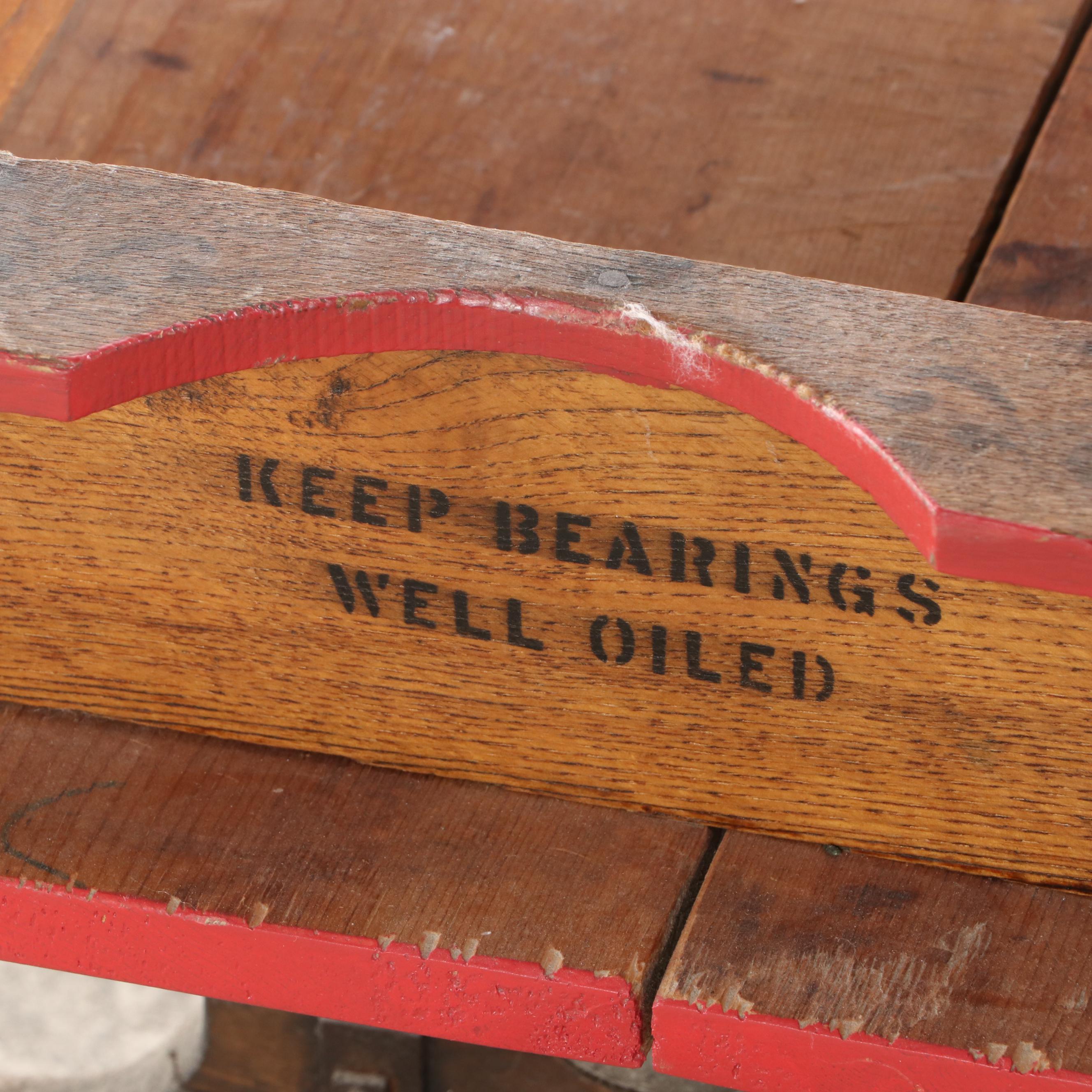 Wagner Mfg. Co. Daisy Coaster Wood Wagon, Early 20th Century