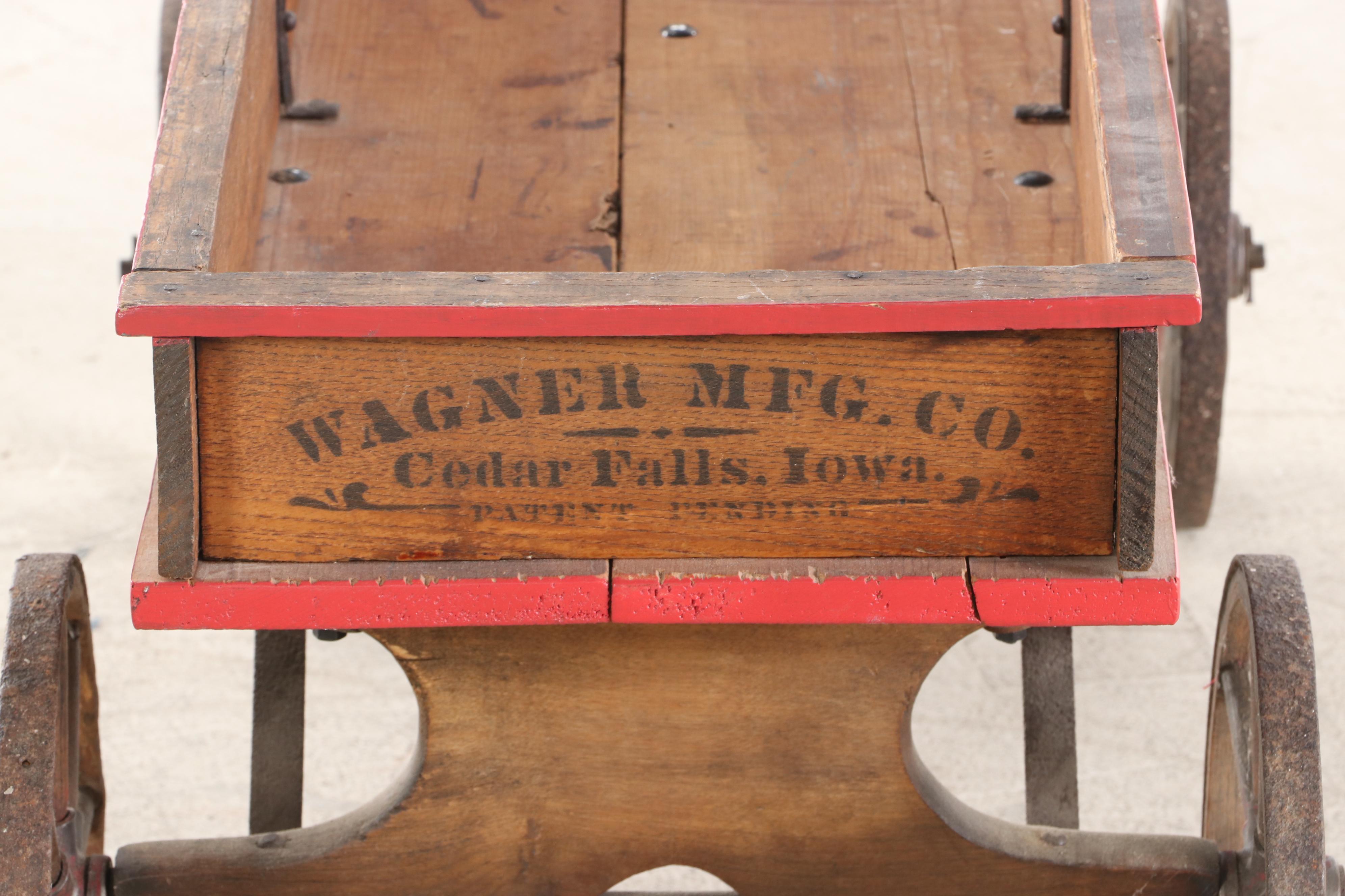 Wagner Mfg. Co. Daisy Coaster Wood Wagon, Early 20th Century