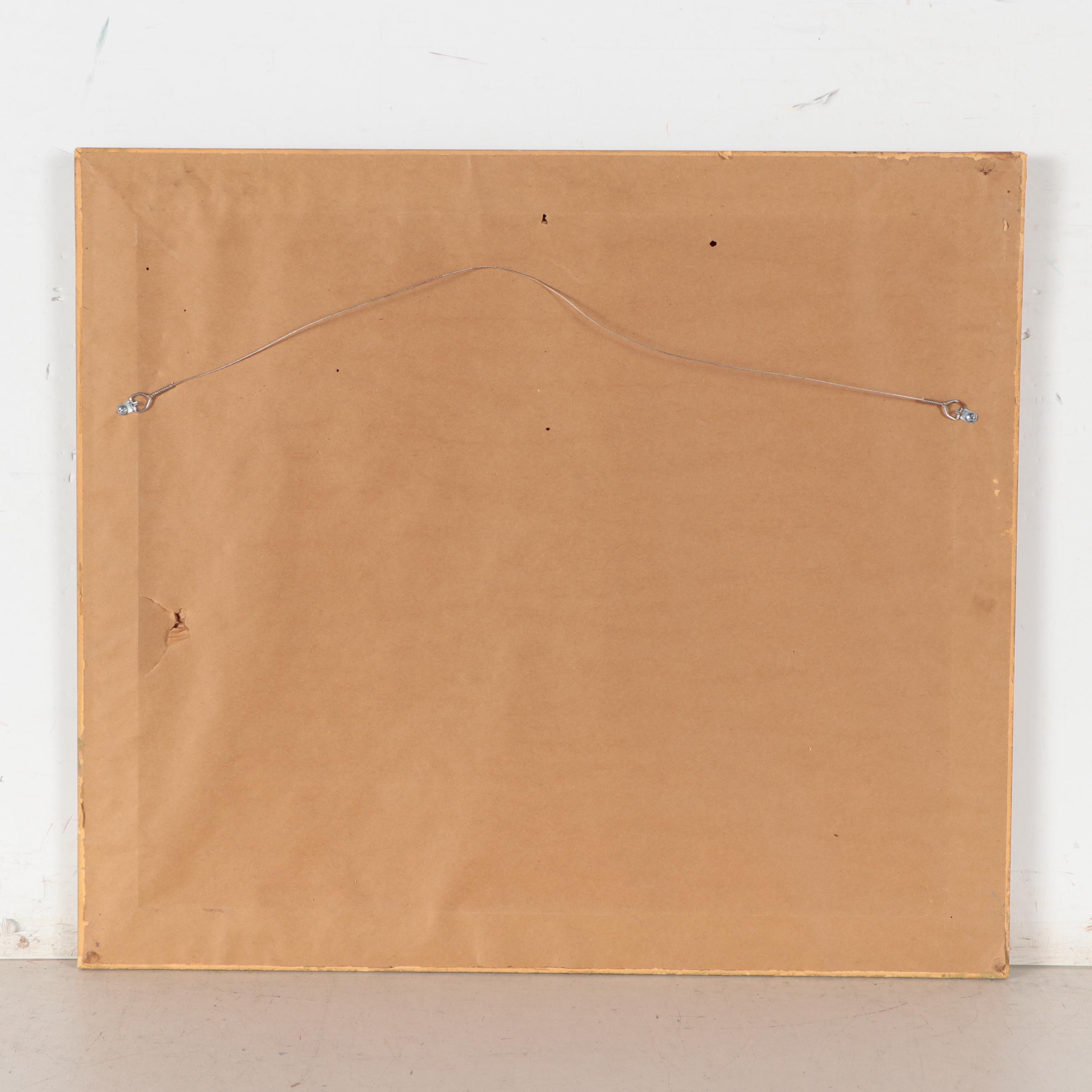 Franz Xaver Wolf Color Etching of Venice Harbor Scene