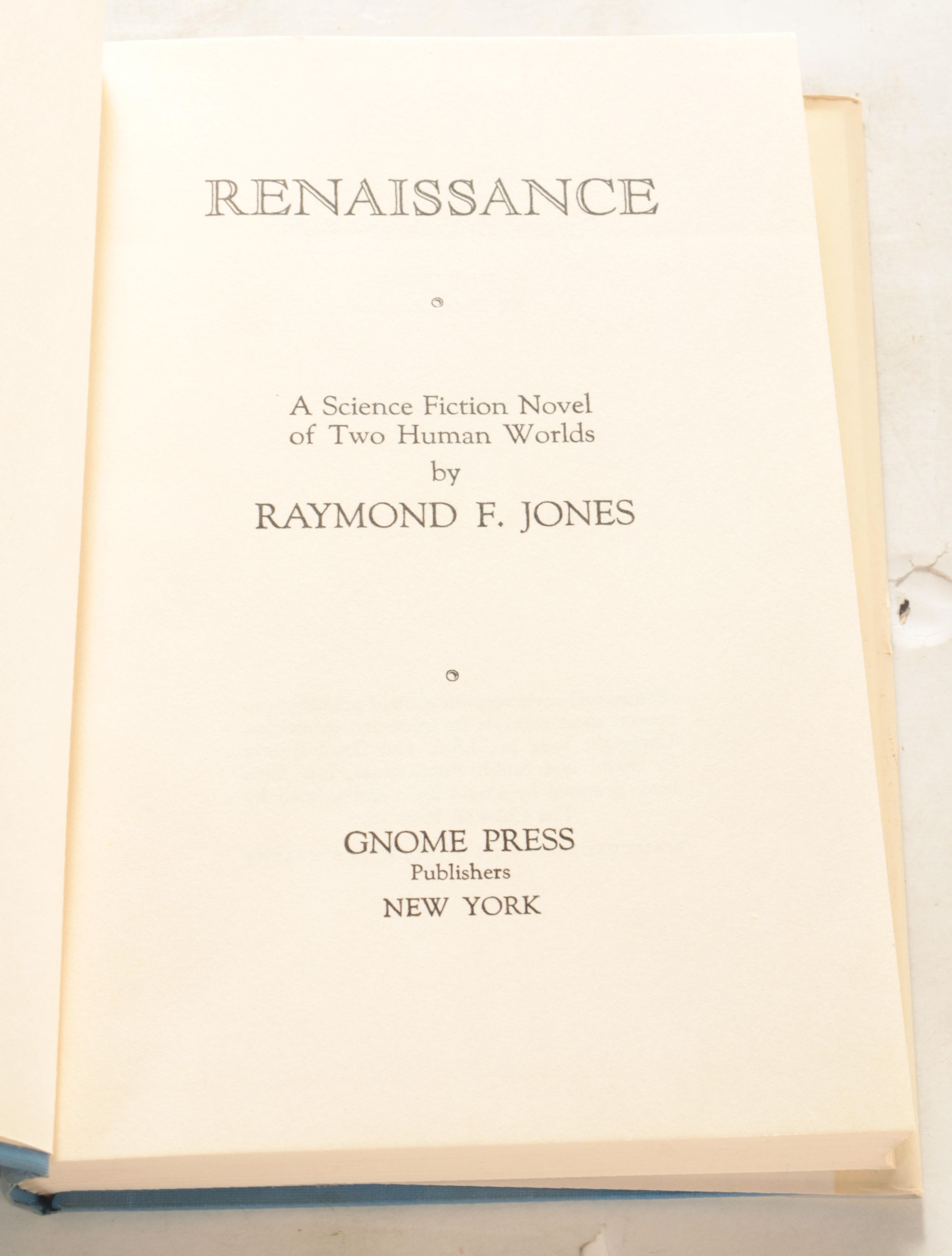 First Edition "Renaissance" by Raymond Jones and More Science Fiction Books