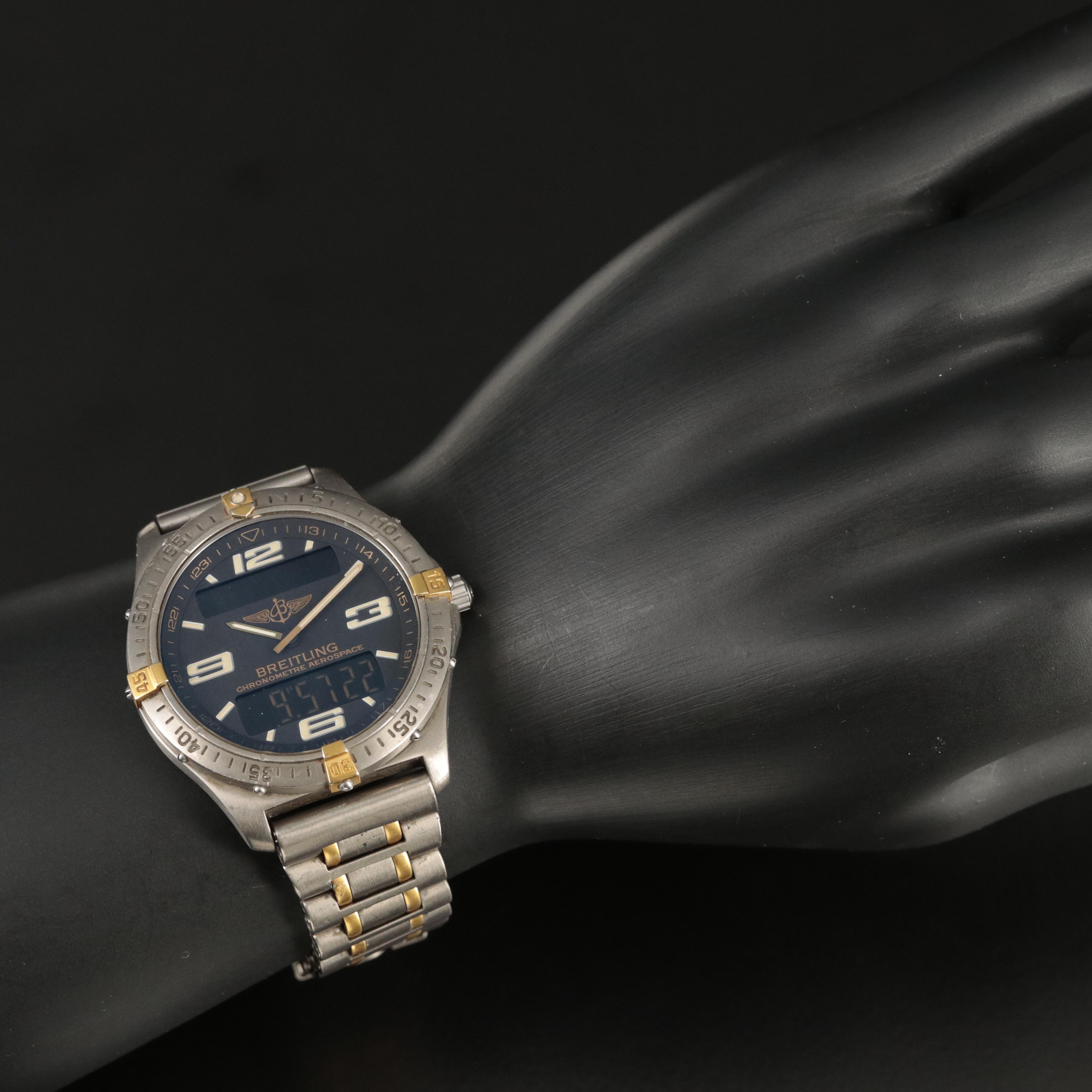 Breitling Aerospace Titanium and Gold Watch