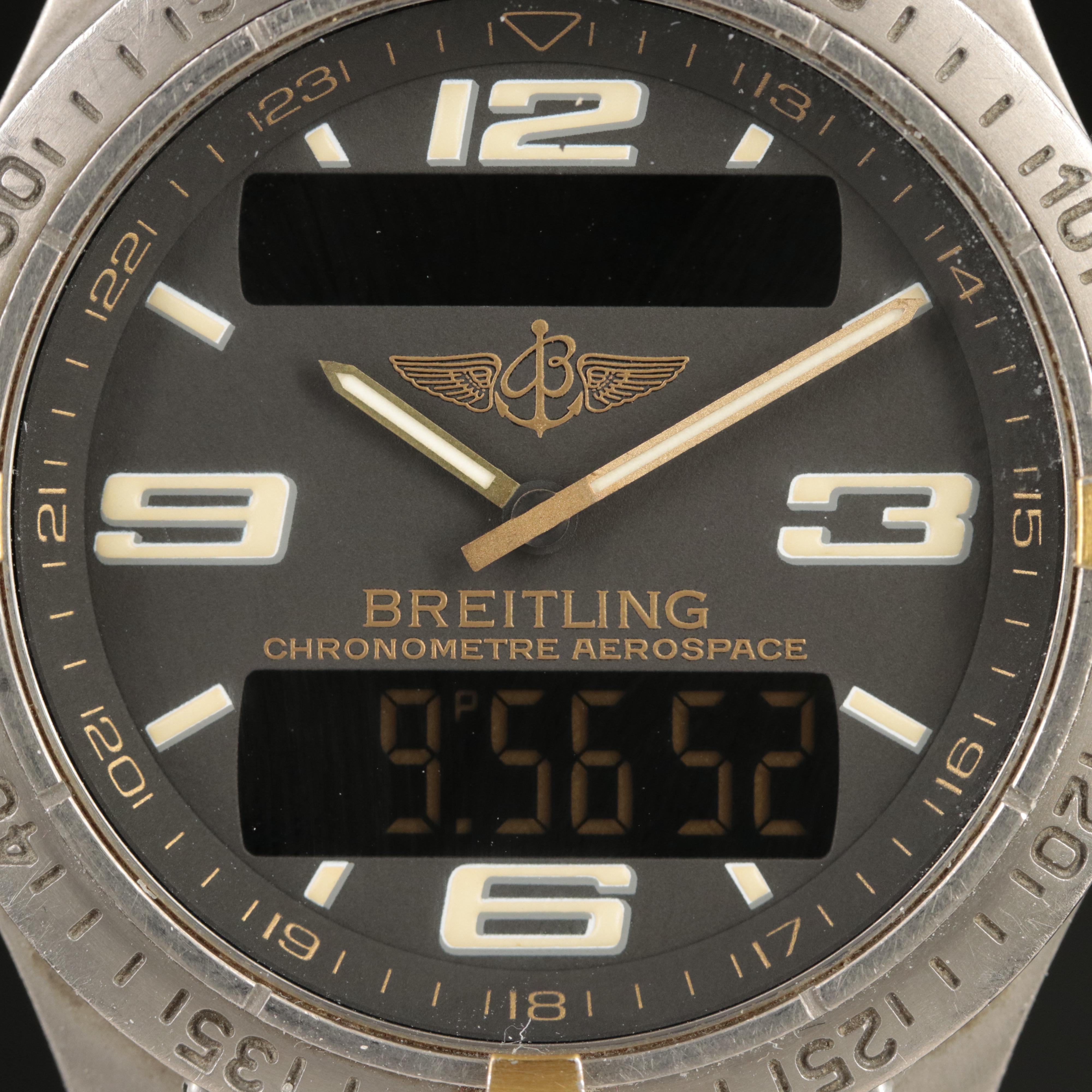 Breitling Aerospace Titanium and Gold Watch