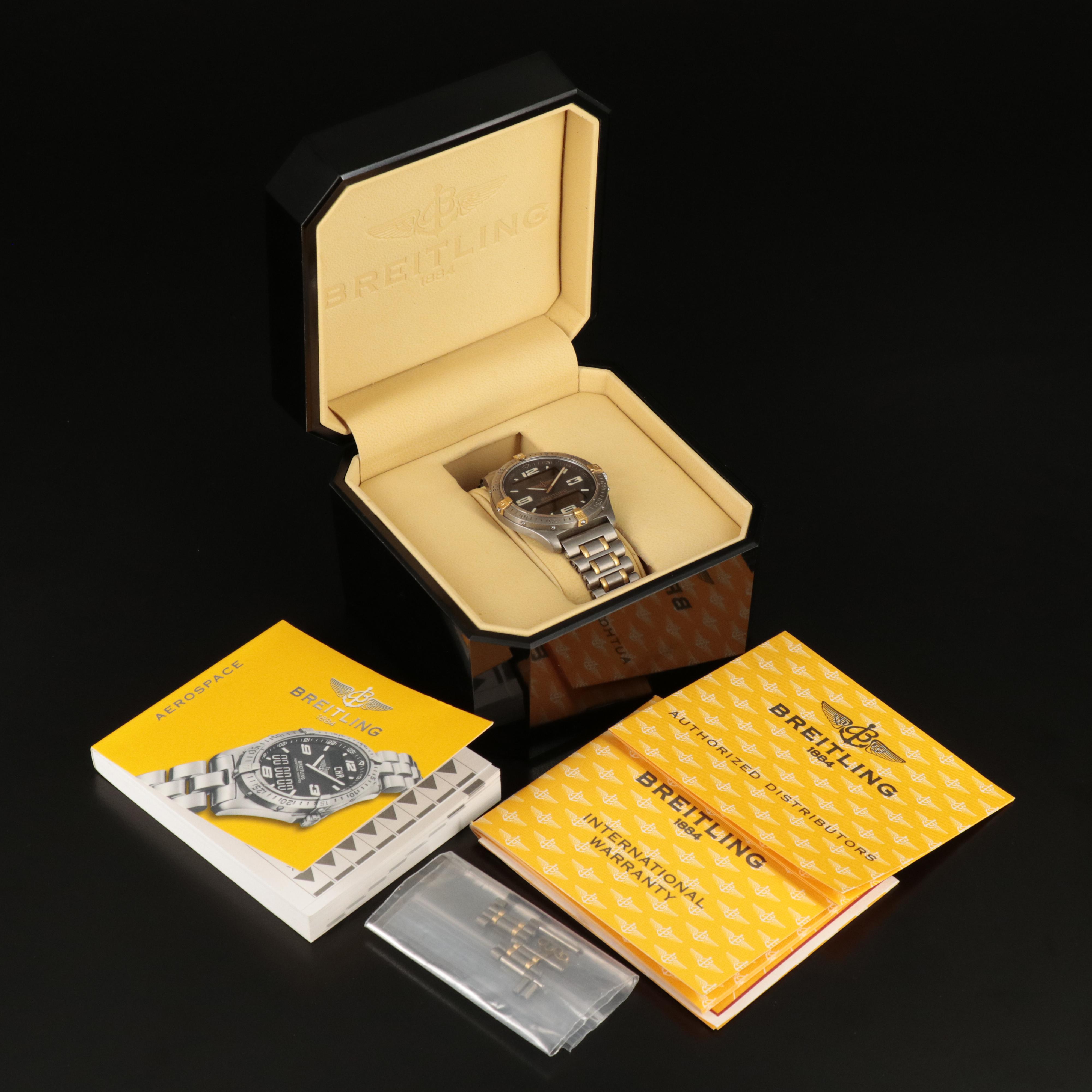 Breitling Aerospace Titanium and Gold Watch