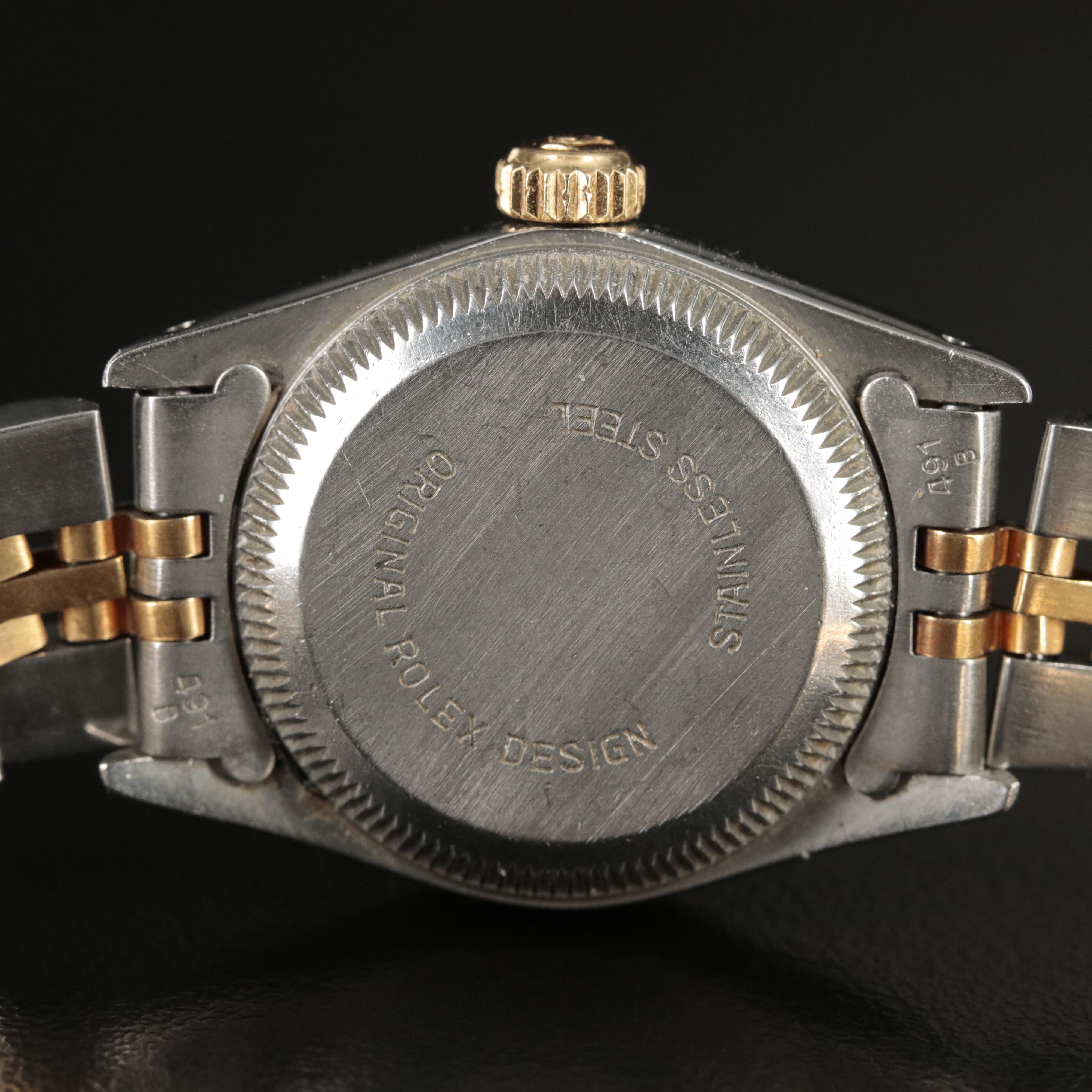 1986 Rolex Oyster Perpetual Stainless Steel and 18K Watch