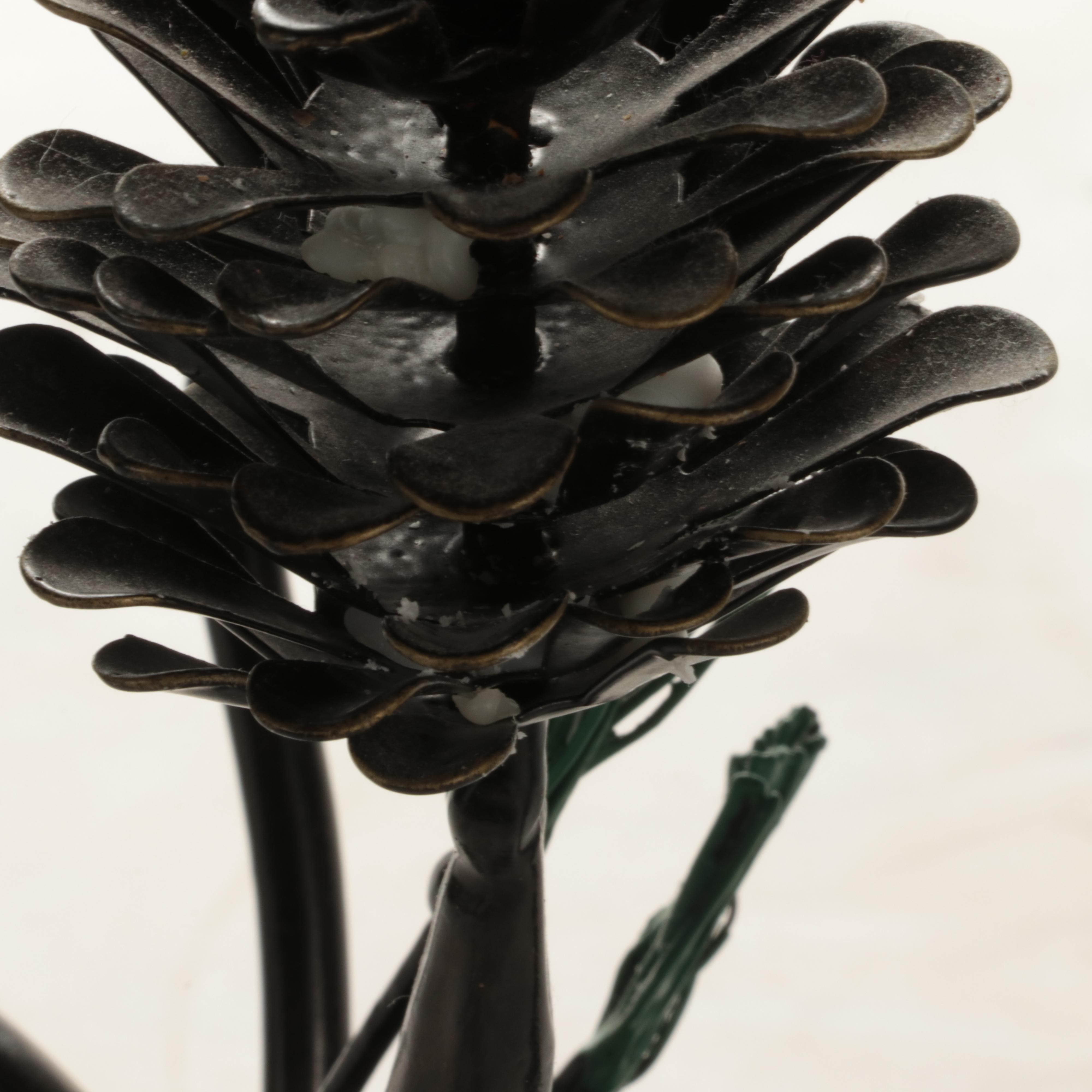 Big Sky Carvers "Whispering Pines" Ceramic Dinnerware with Pine Cone Candelabra