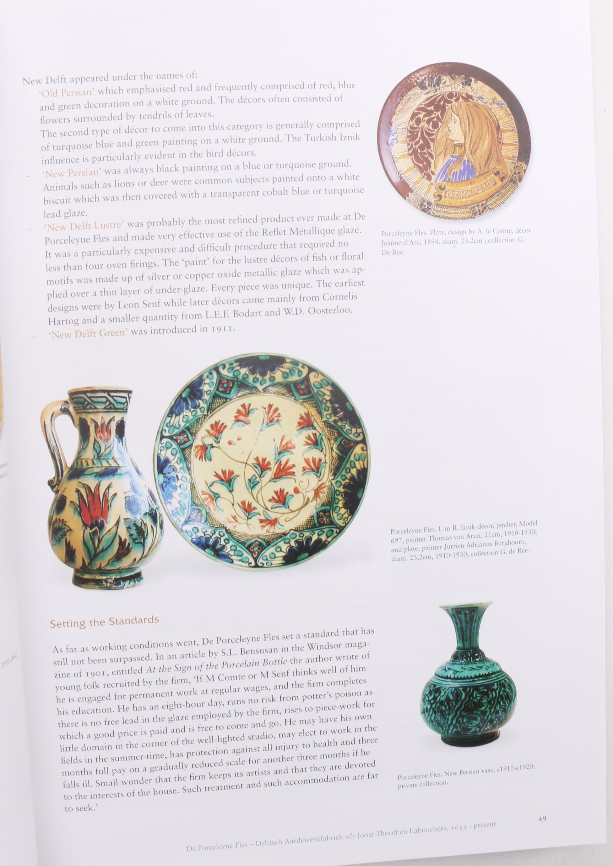 "The Gouda Pottery Book: Plateel Makers in Holland" Complete Set by Ron Tasman