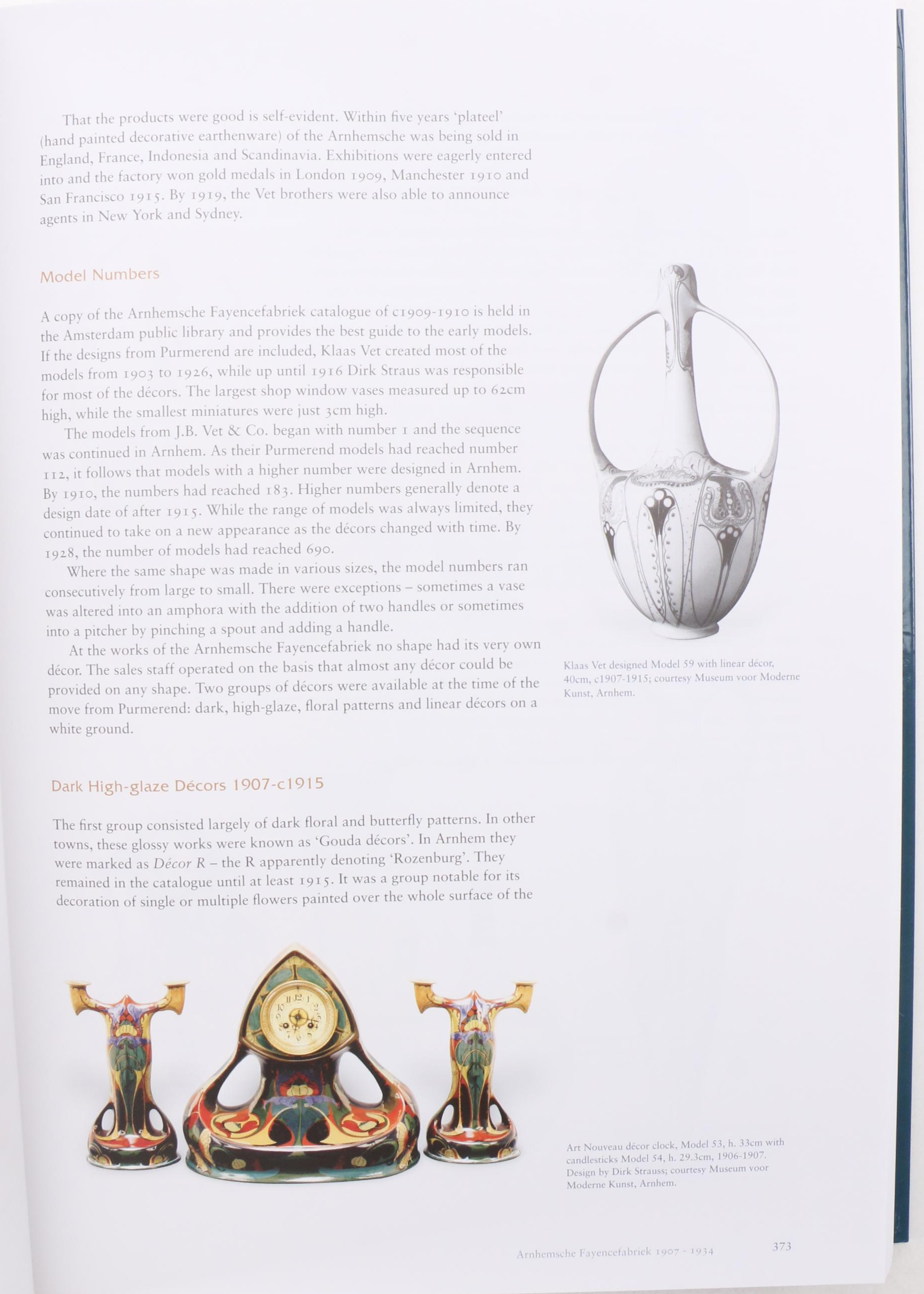 "The Gouda Pottery Book: Plateel Makers in Holland" Complete Set by Ron Tasman